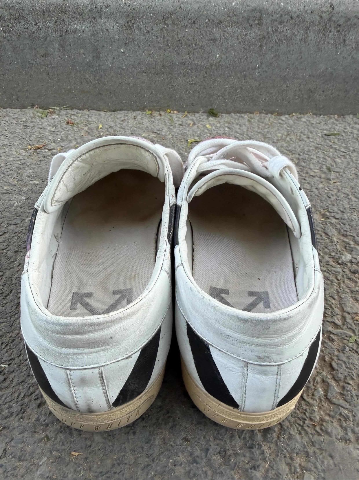 Off-White Off White White & Black Diagonal classic Sneakers Size US 8 / IT 38 - 4 Thumbnail