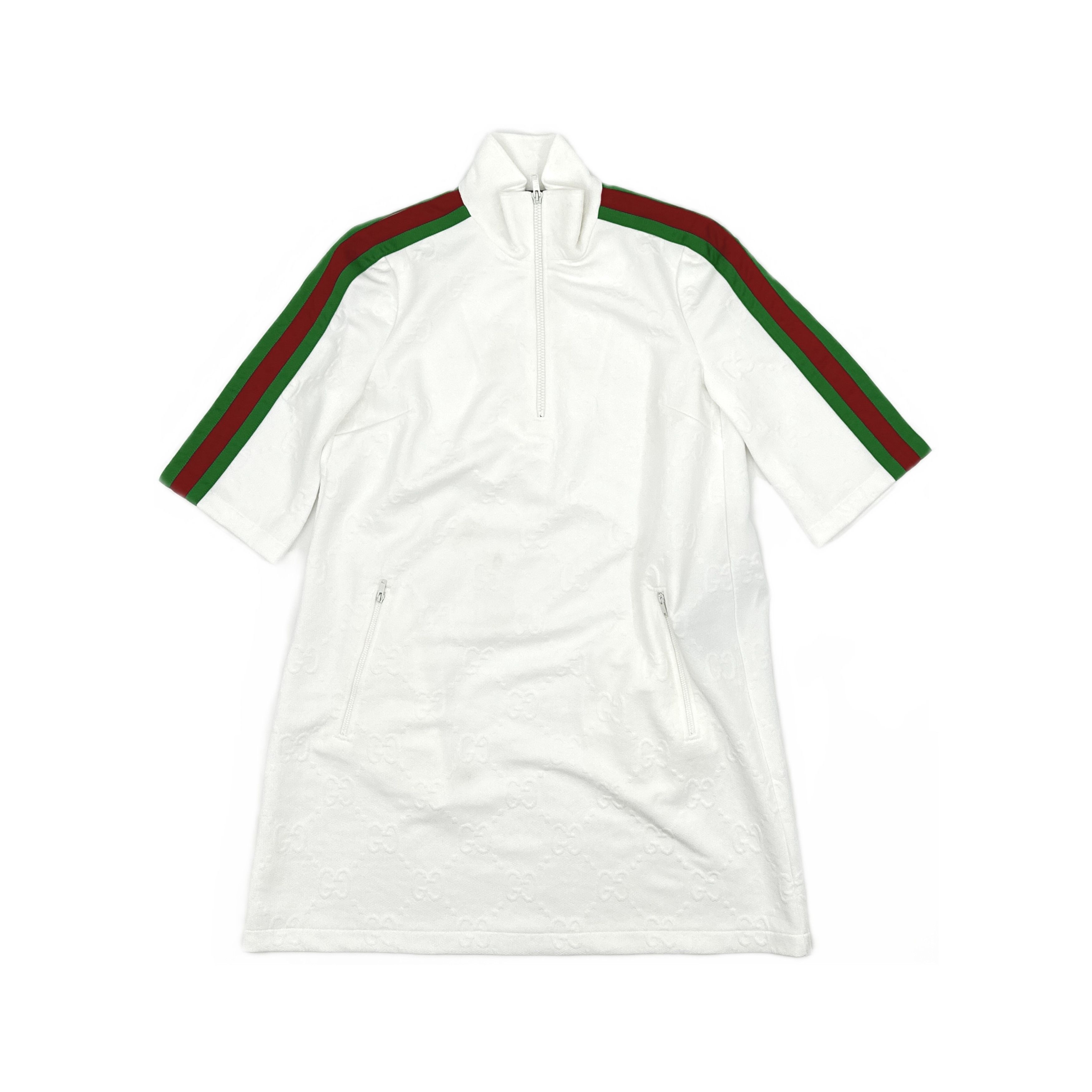 Gucci Gucci Web Stripe Half-Zip Mini Dress Size M Size M / US 6-8 / IT 42-44 - 1 Thumbnail