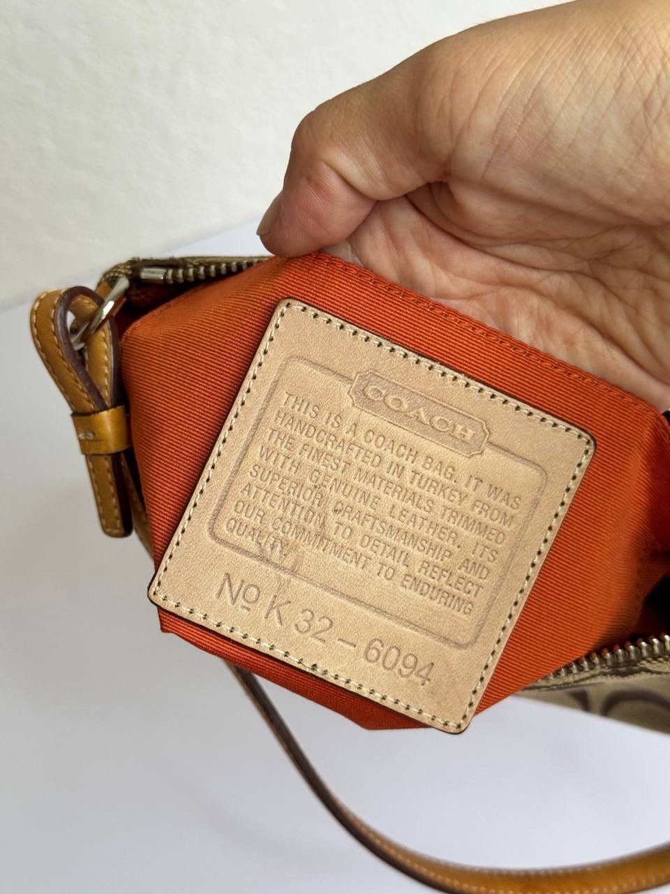 Coach Coach Y2K Signature Tan Leather Demi Mini Baguette Size ONE SIZE - 11 Thumbnail