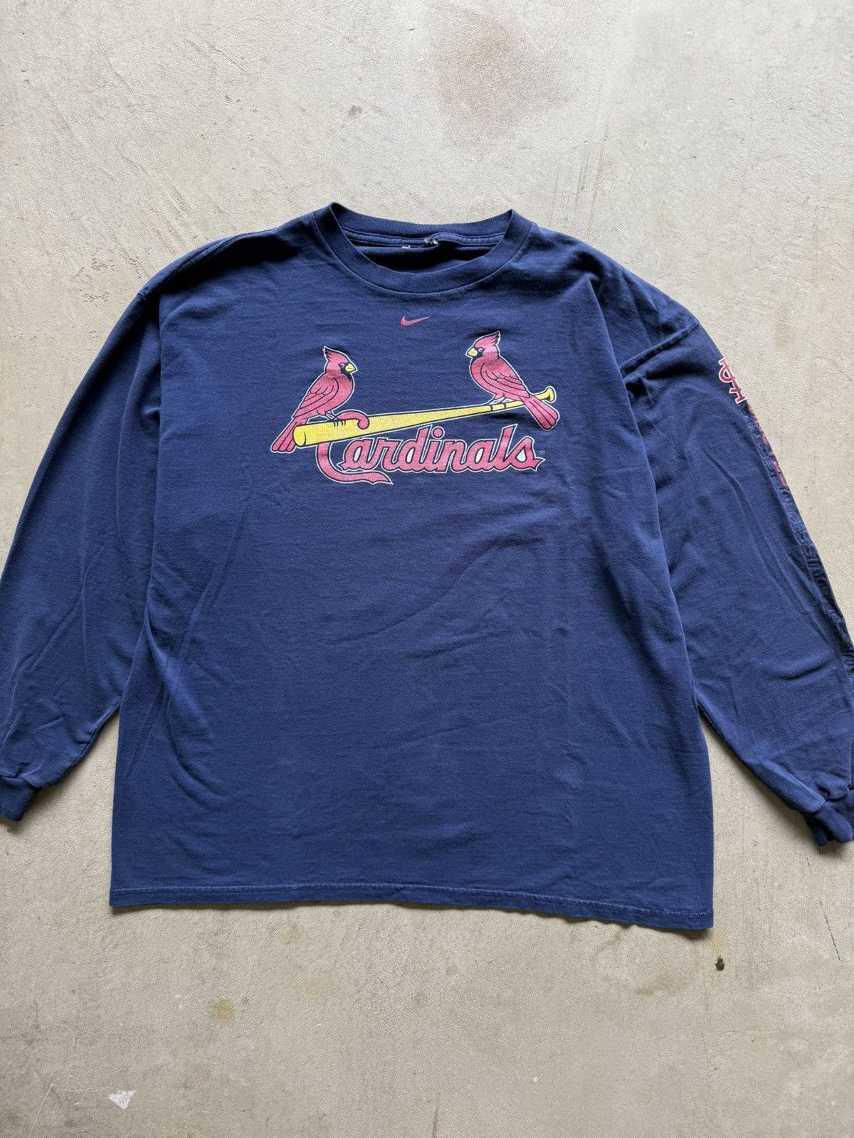 Nike Vintage Nike Center Swoosh St. Louis Cardinals MLB Shirt Size US L / EU 52-54 / 3 - 2 Thumbnail