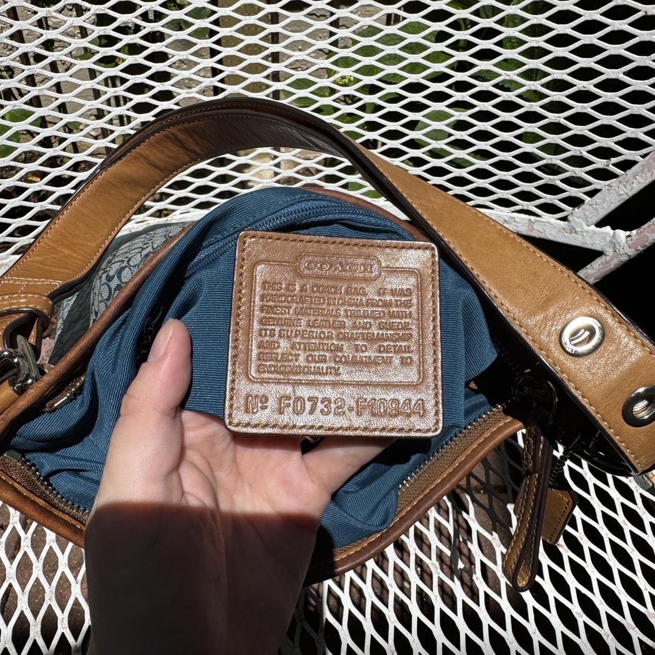 Coach Y2K Coach Teal Monogramed Shoulder Bag Size ONE SIZE - 7 Thumbnail