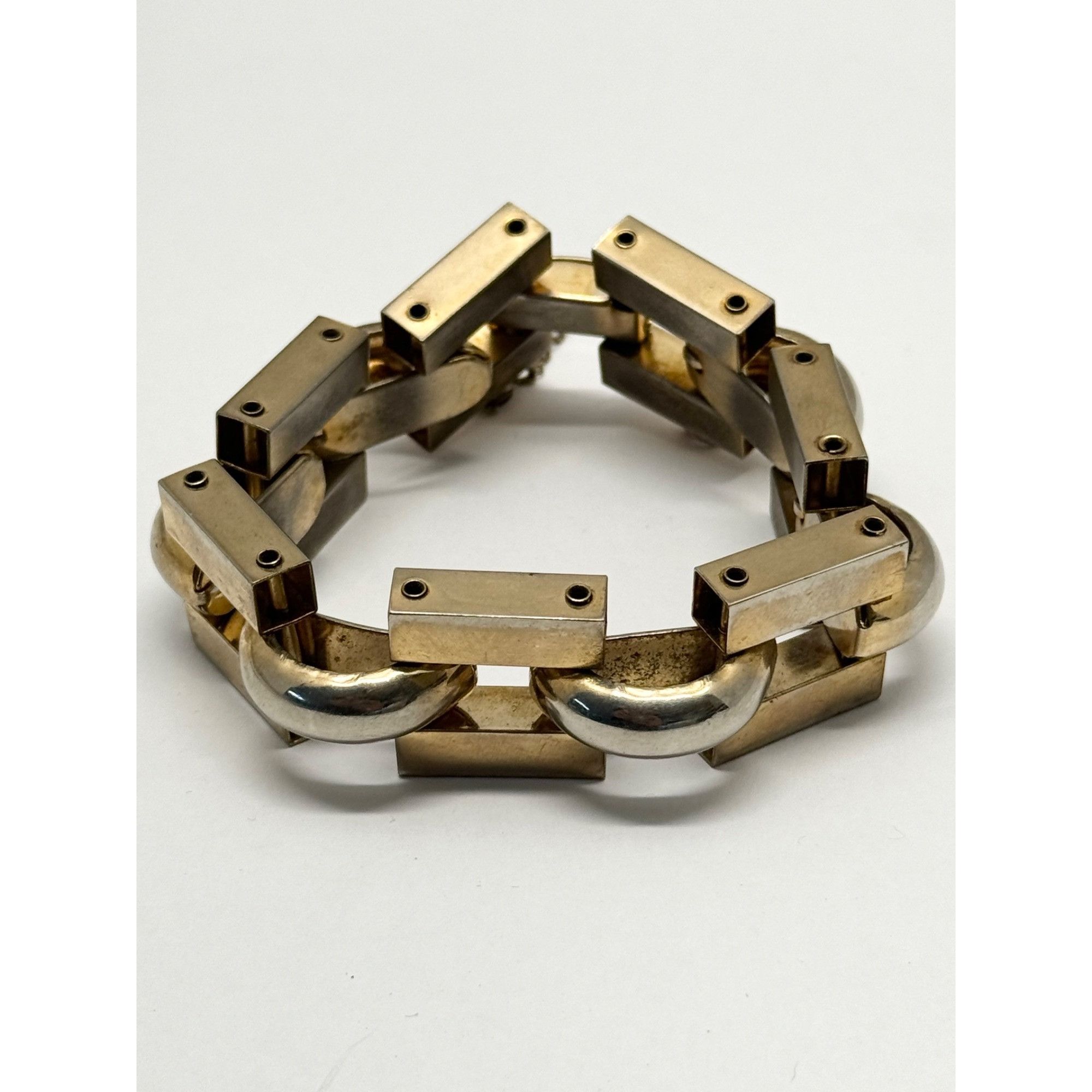 Vintage Vintage gold geometric bracelet Size ONE SIZE - 3 Thumbnail
