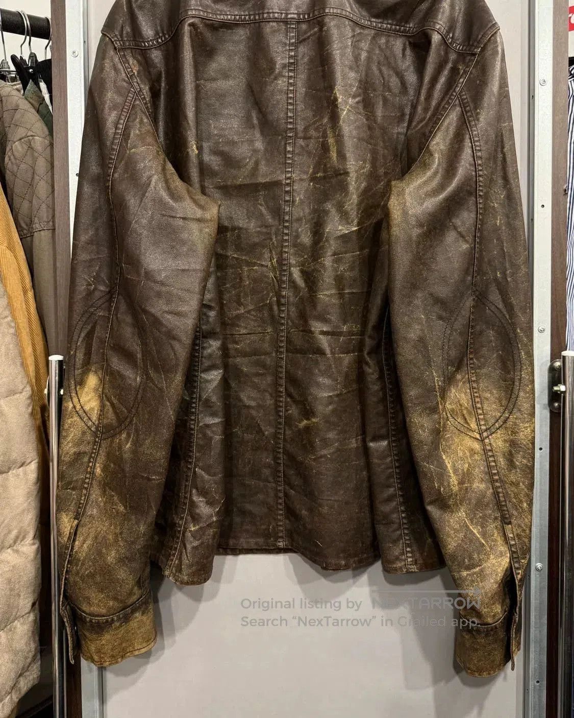 Armani Armani Vintage Retro Leather Jacket. Size US M / EU 48-50 / 2 - 3 Thumbnail