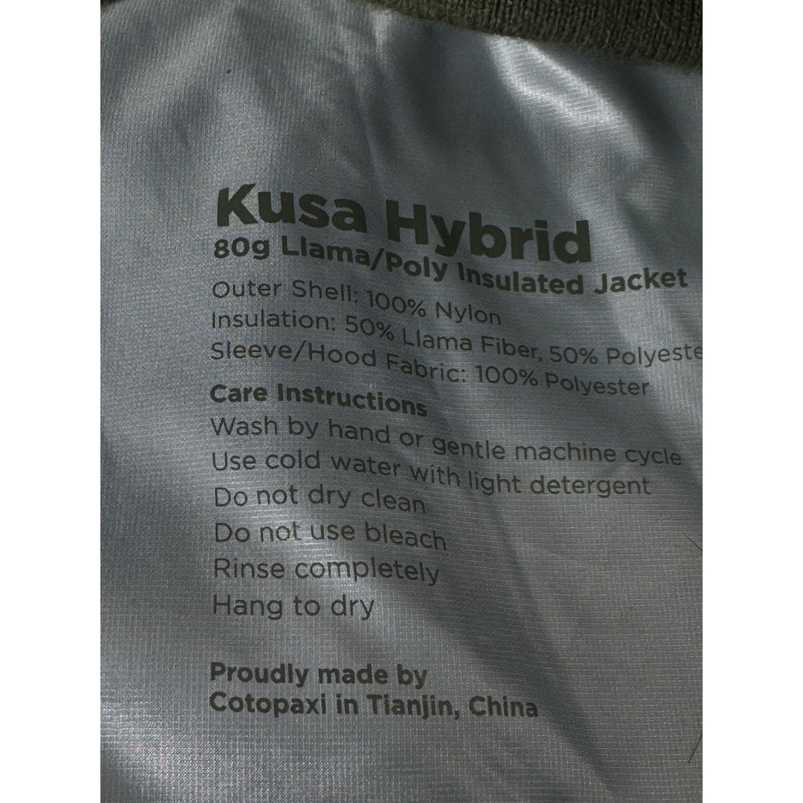 Cotopaxi Cotopaxi Jacket ML Green Kusa Hybrid 80g Llama Insulated Size US M / EU 48-50 / 2 - 6 Thumbnail