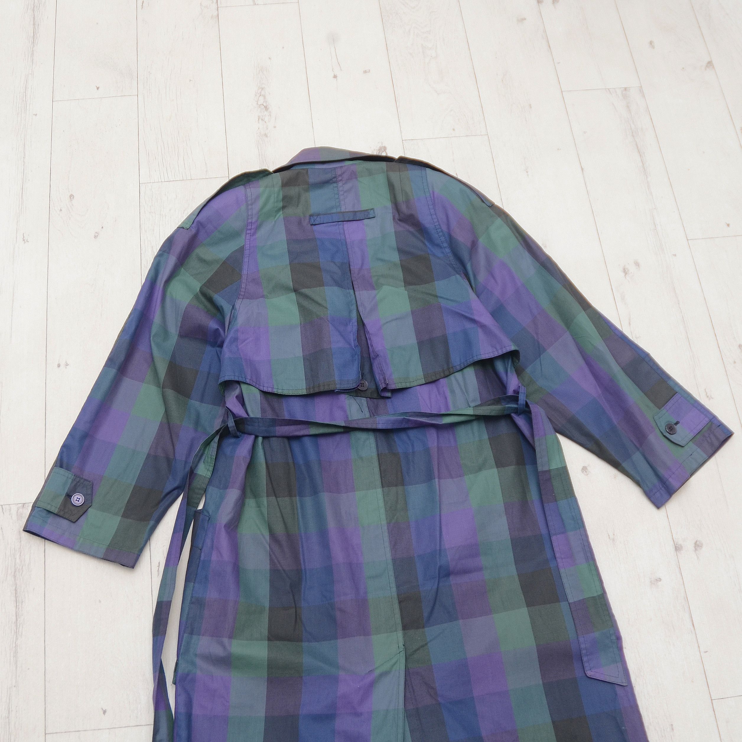 Vintage Vintage Oversized Trench Coat Long Jacket Nova Check Women Size M / US 6-8 / IT 42-44 - 8 Thumbnail
