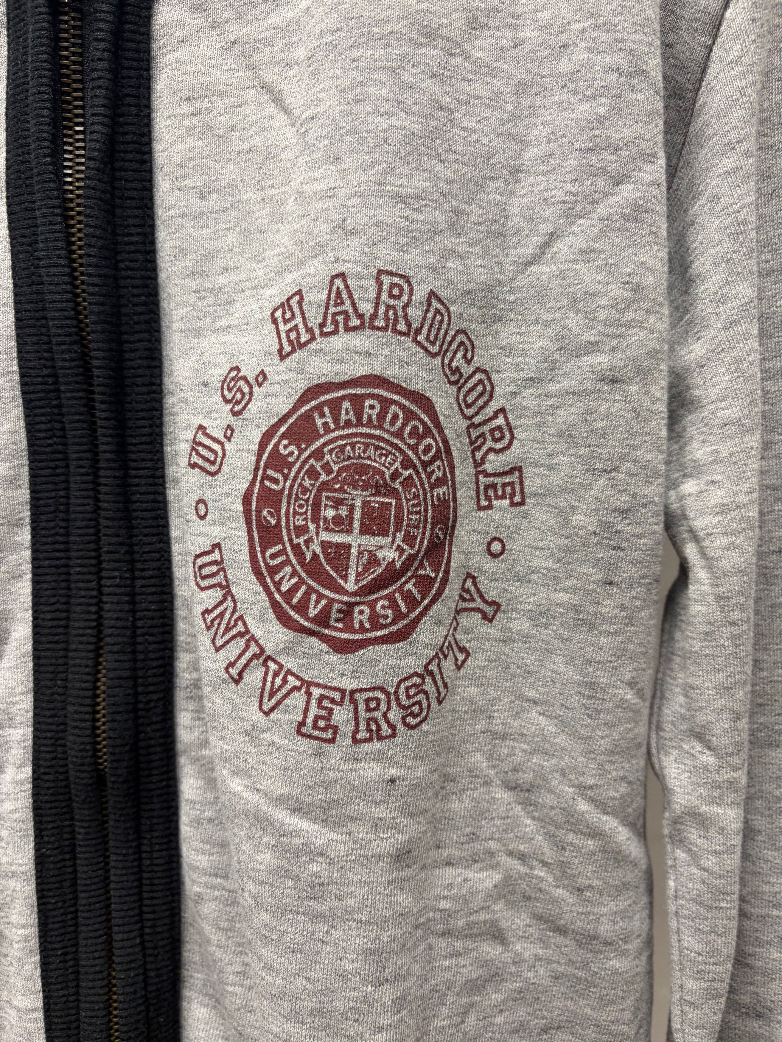 Number (N)ine Number (N)ine ‘Hardcore University’ Grey Sweatshirt Cotton Cardigan Size US L / EU 52-54 / 3 - 2 Thumbnail