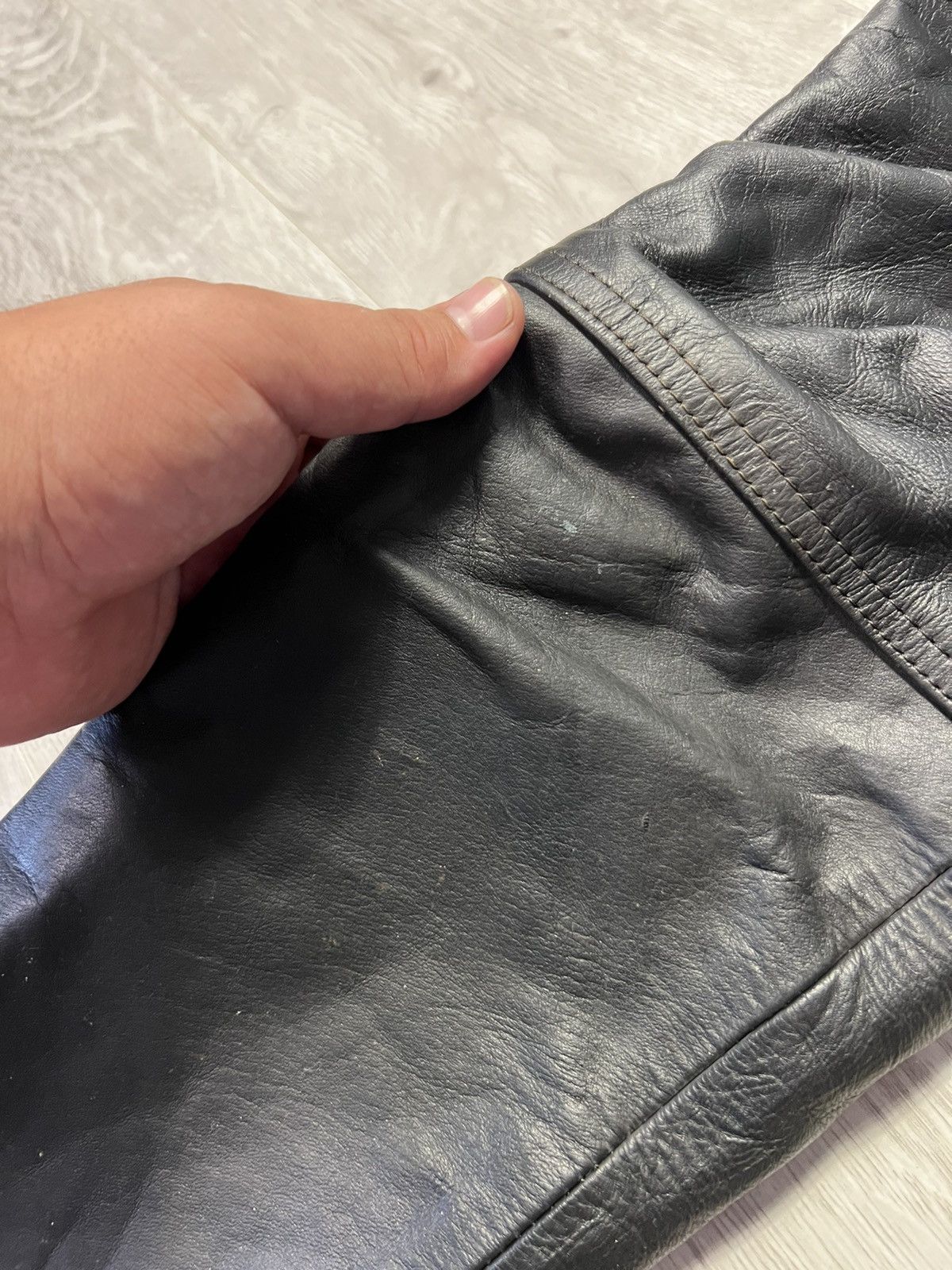 Genuine Leather Vintage Western Biker Leather Cowboy Bondage Pants Size M Size US 32 / EU 48 - 11 Thumbnail