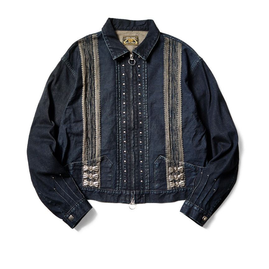 ウォーキング・ランニングウェア Kapital Kountry 14oz T-Black Denim Jaket KAPITAL KOUNTRY 14OZ BLACK DENIM LACE-UP 2ND JACKET | TODAY