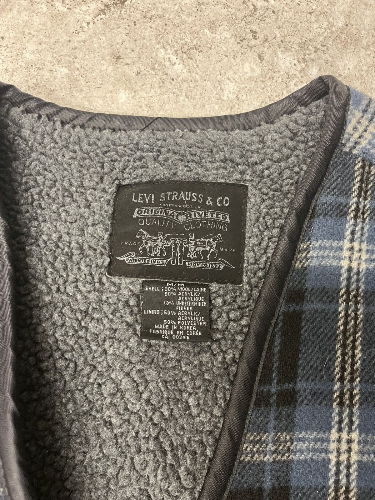 Levi's Vintage blue plaid levis vest Size US M / EU 48-50 / 2 - 4 Thumbnail