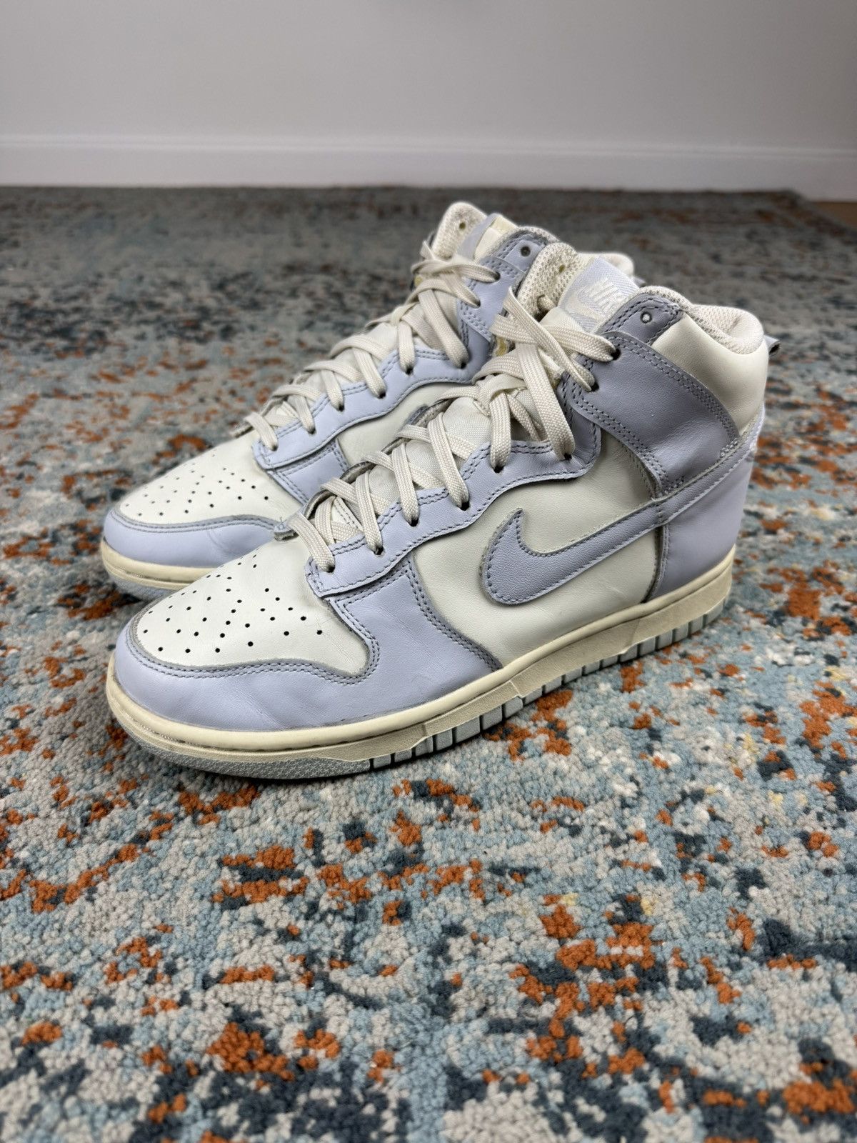 Nike × Vintage Nike dunk high football grey high top sneakers Size US 8 / IT 38 - 2 Thumbnail