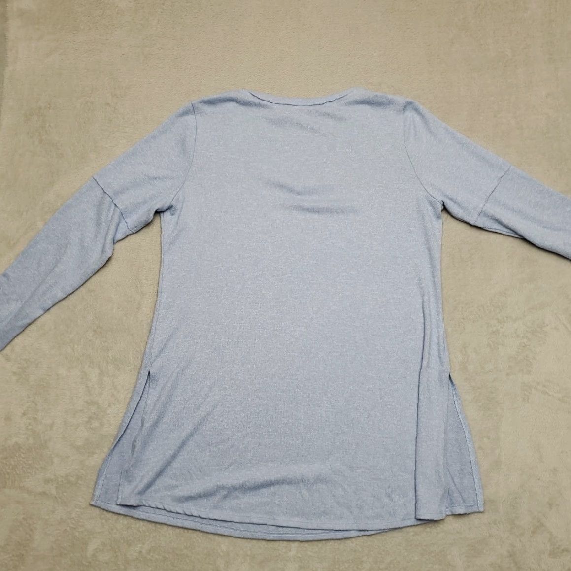 Soft Surroundings Soft Surroundings Tunic White? Blue 3/4 Sleeve V-Neck Pullover Top Womens L Blue Tunic Pullover Casual 3/4 Sleeve Womens L Size L / US 10 / IT 46 - 6 Thumbnail