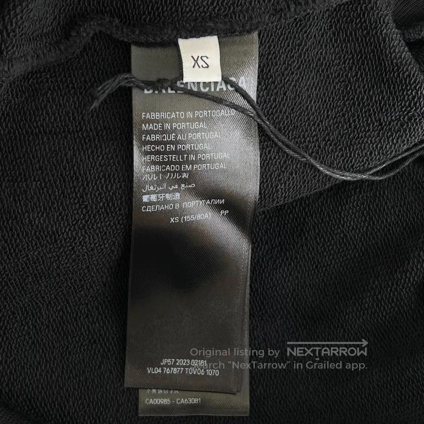 Balenciaga Black Graphic Print Hoodie. Size US XS / EU 42 / 0 - 4 Thumbnail