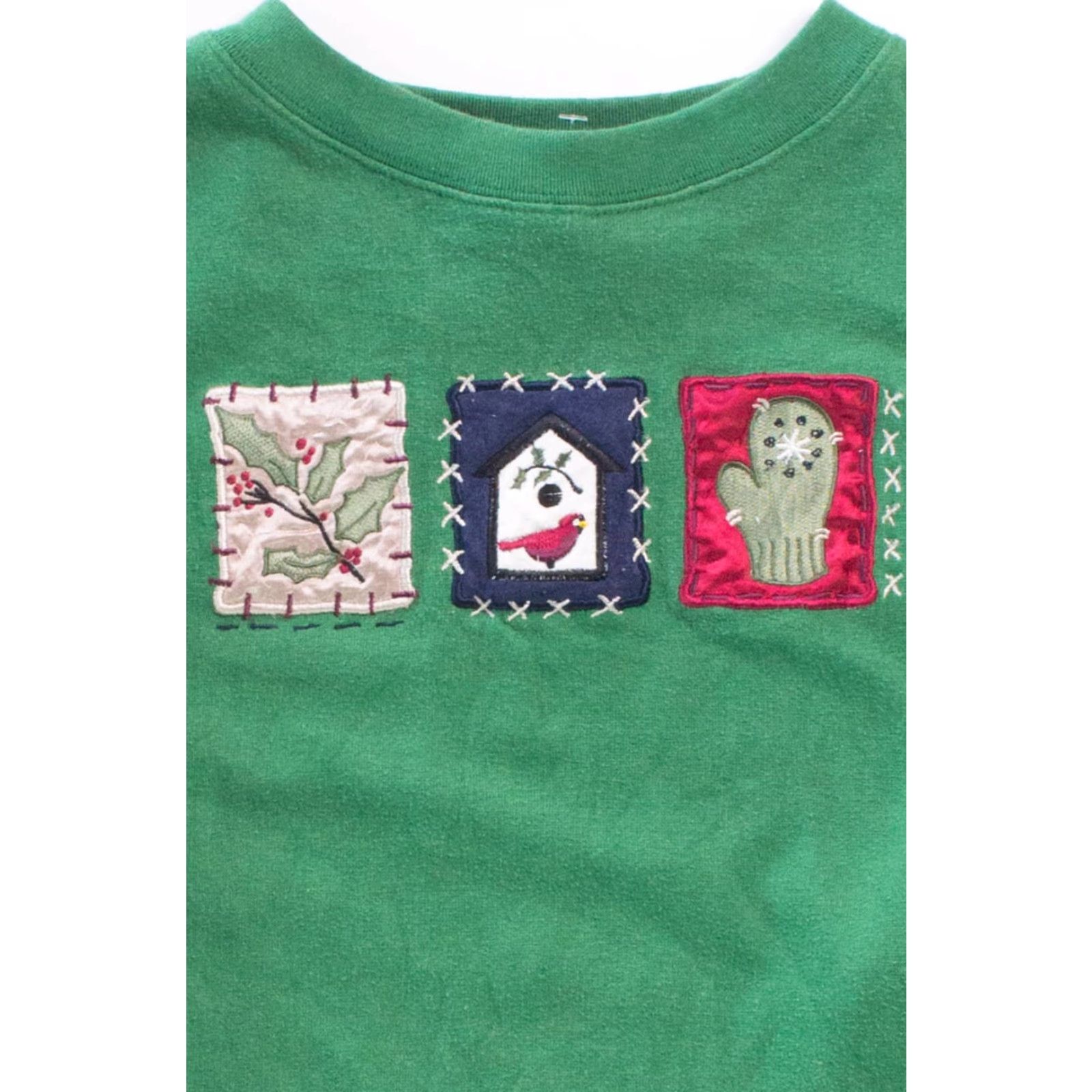 Vintage VINTAGE Green Ugly Christmas Sweatshirt Shirt Medium Adult Mens Womens Ladies ??? Size M / US 6-8 / IT 42-44 - 2 Thumbnail