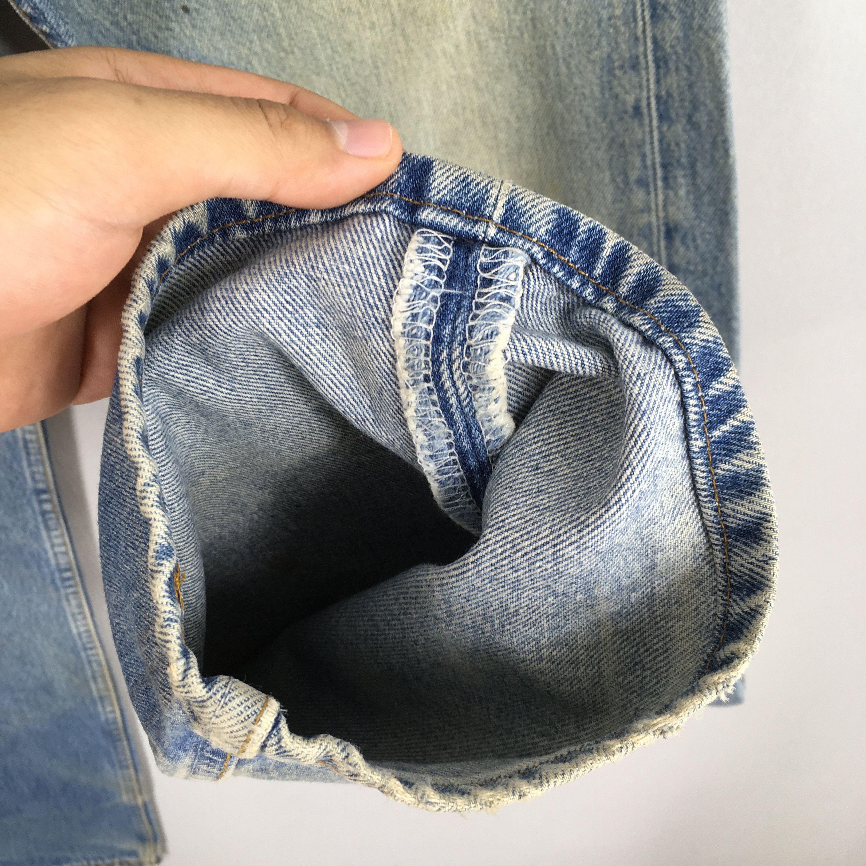 Levi's Size 29x32 Vintage 90s Levi's 501 Faded Blue Jeans S965 Size US 29 - 5 Thumbnail