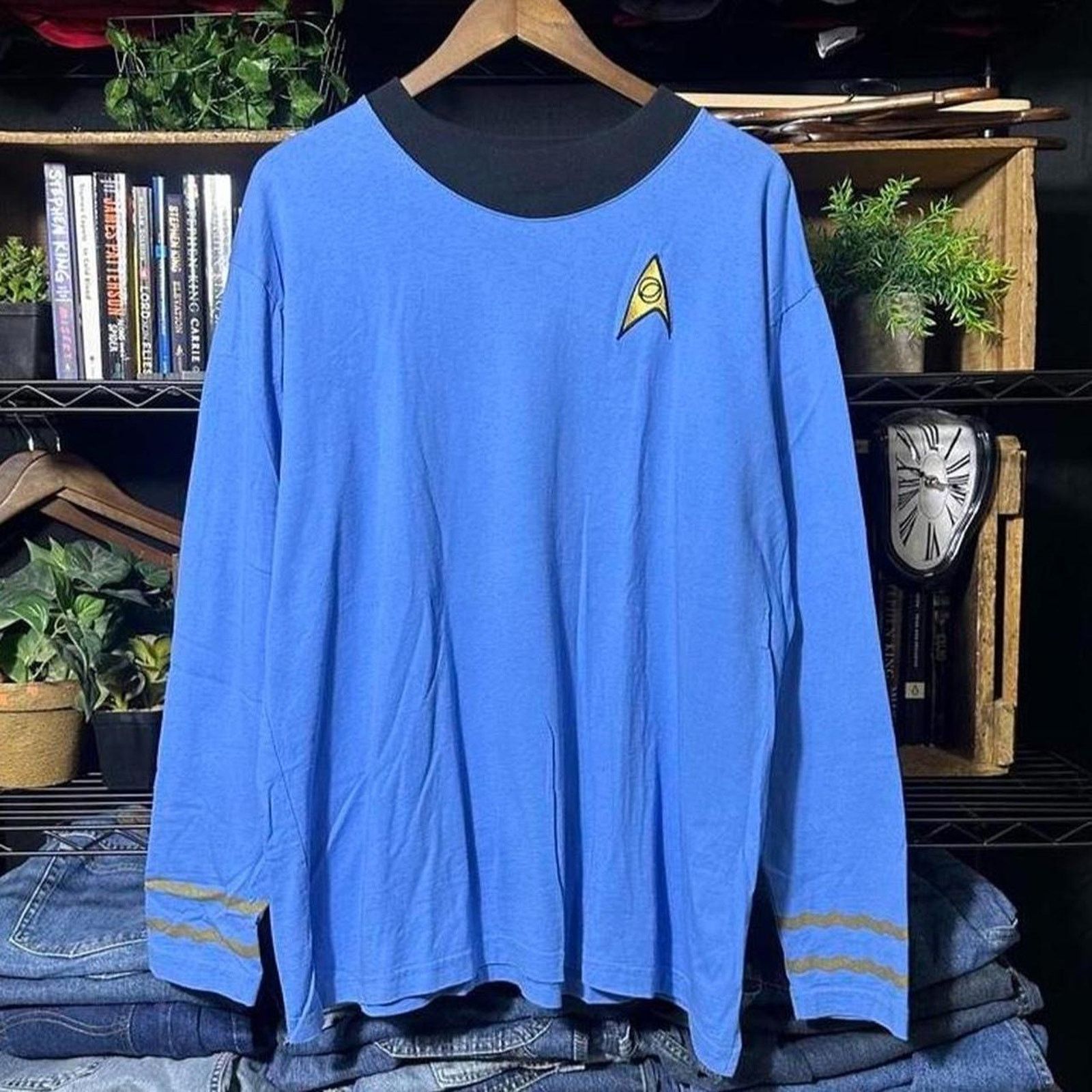 Star Wars Vintage 90s Star Trek The Experience Uniform Shirt Spock Tee Size US XL / EU 56 / 4 - 1 Thumbnail