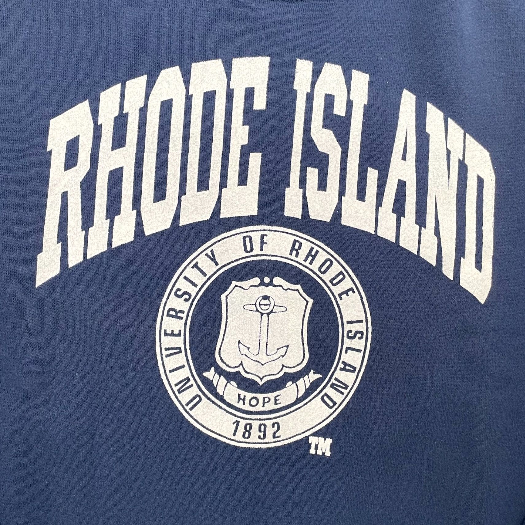 Lee VINTAGE University of Rhode Island Sweater Adult XL Blue Pullover Fleece Men 90s Size US XL / EU 56 / 4 - 4 Thumbnail