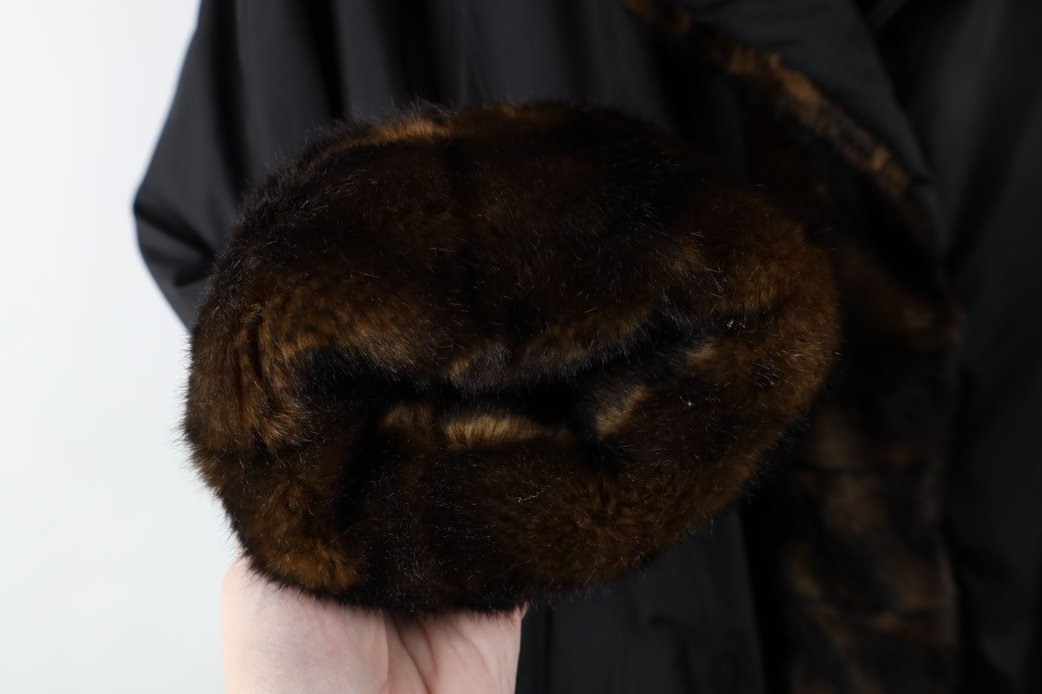 Vintage Vintage Y2K Babydoll Faux Fur Pennylane Jacket Coat Black Size XL / US 12-14 / IT 48-50 - 8 Thumbnail