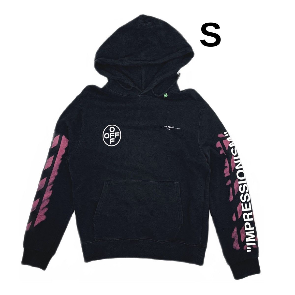 Off-White Off-White Diagonal Stencil Hoodie Size US S / EU 44-46 / 1 - 1 Thumbnail