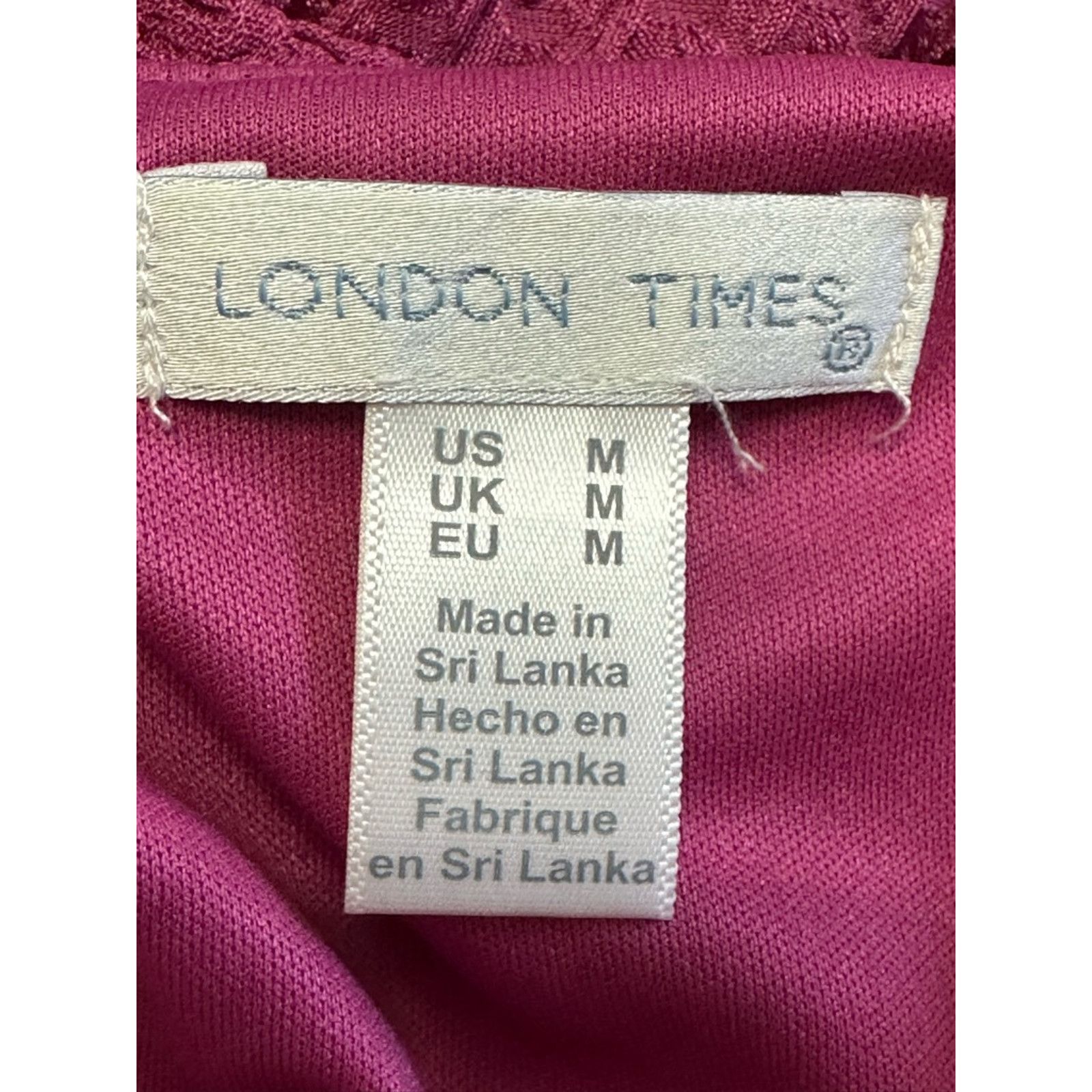 Other London Times Tiered Dress Split Neck Cap Sleeve Pink M NWT Size M / US 6-8 / IT 42-44 - 7 Thumbnail