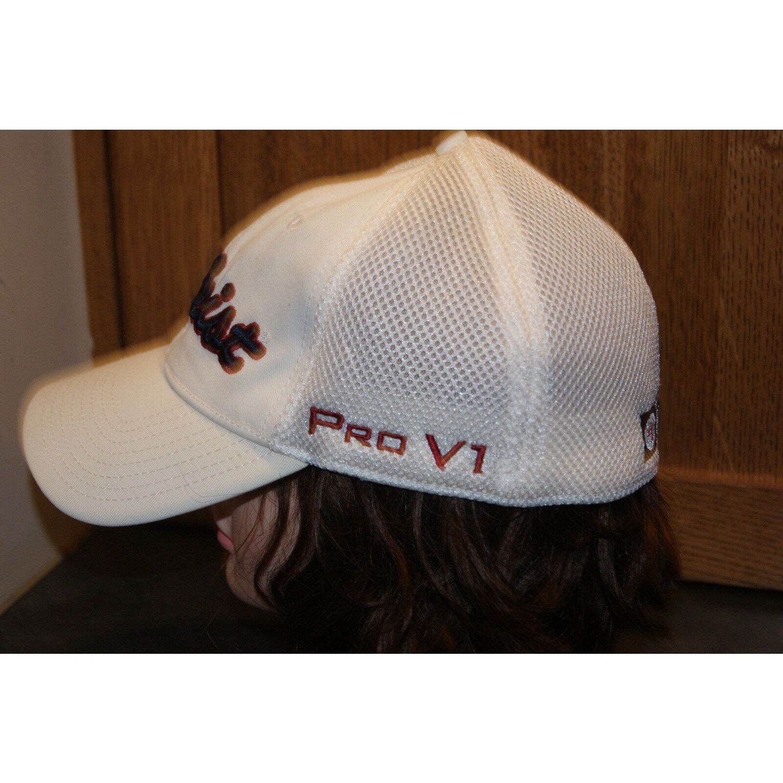 Titleist Titleist New Era FootJoy Golf Hat Cap White L/XL Mesh Fitted Size ONE SIZE - 5 Thumbnail