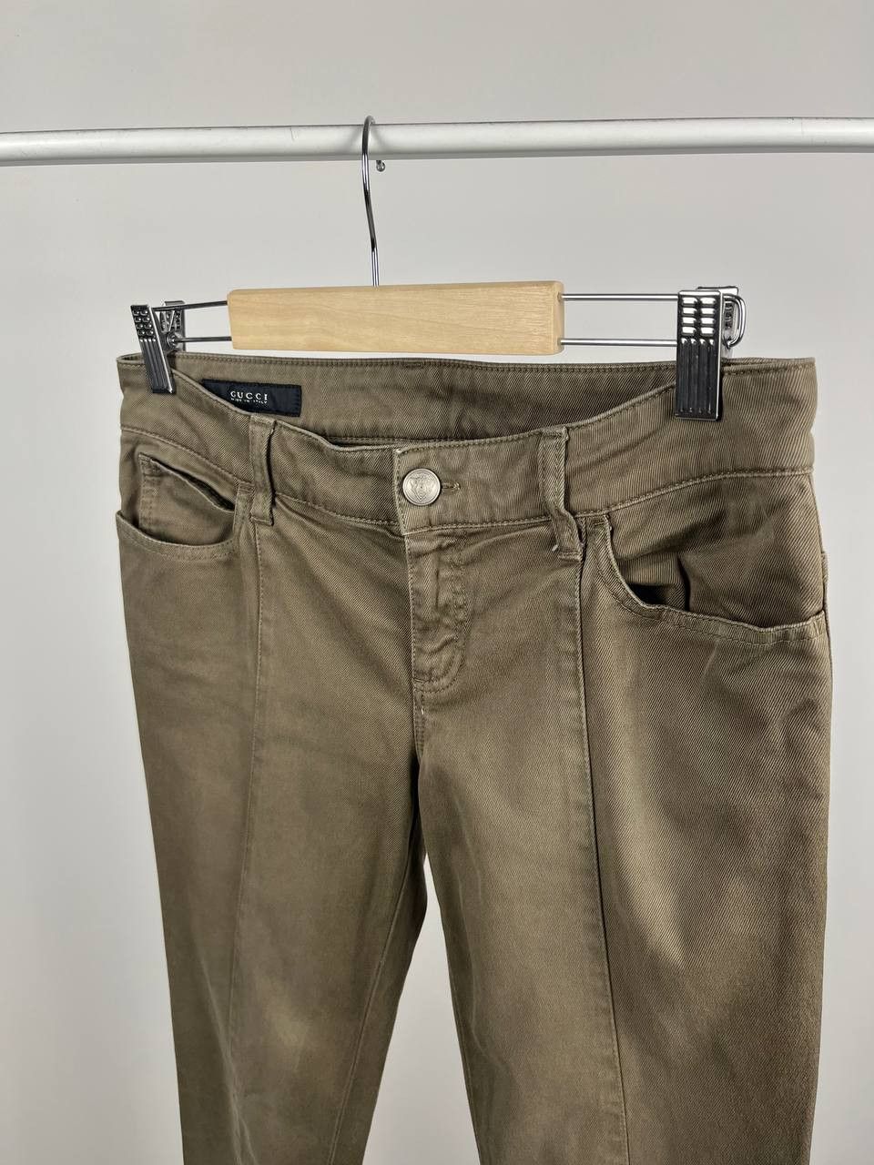 Gucci GUCCI 2011 Archival Khaki Skinny Pants - IT 40 / US 4 Size 40" / US 18 - 3 Thumbnail