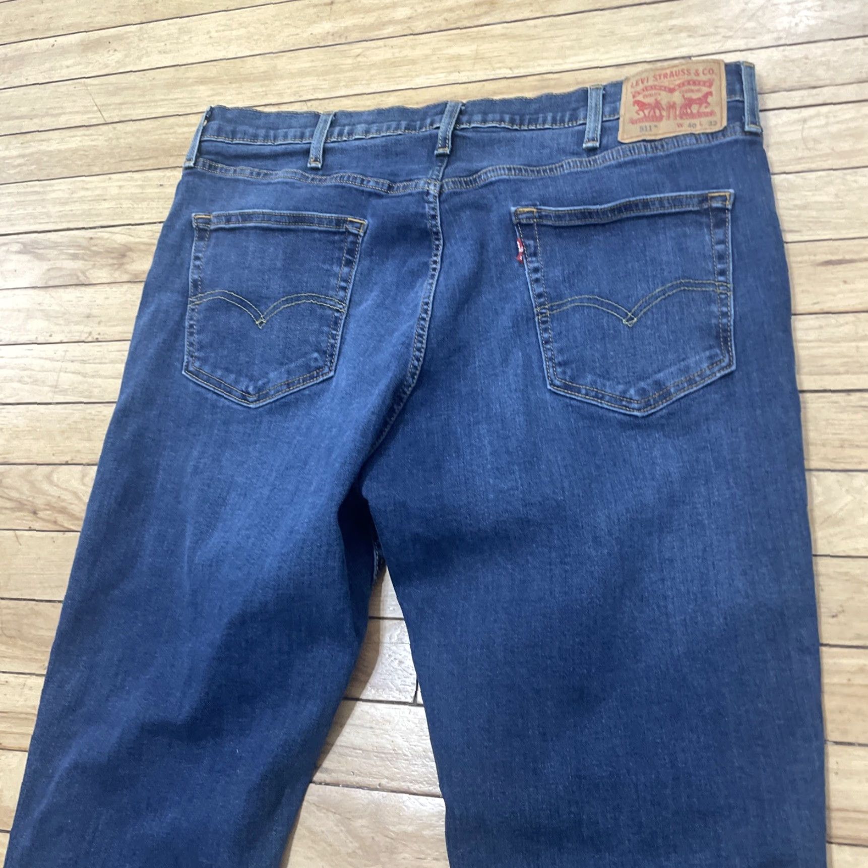 Levi's Levi's Jeans 511 Slim Straight Jeans Men 40x32 Blue Stretch Denim School 5-Pocket Size US 40 / EU 56 - 4 Thumbnail