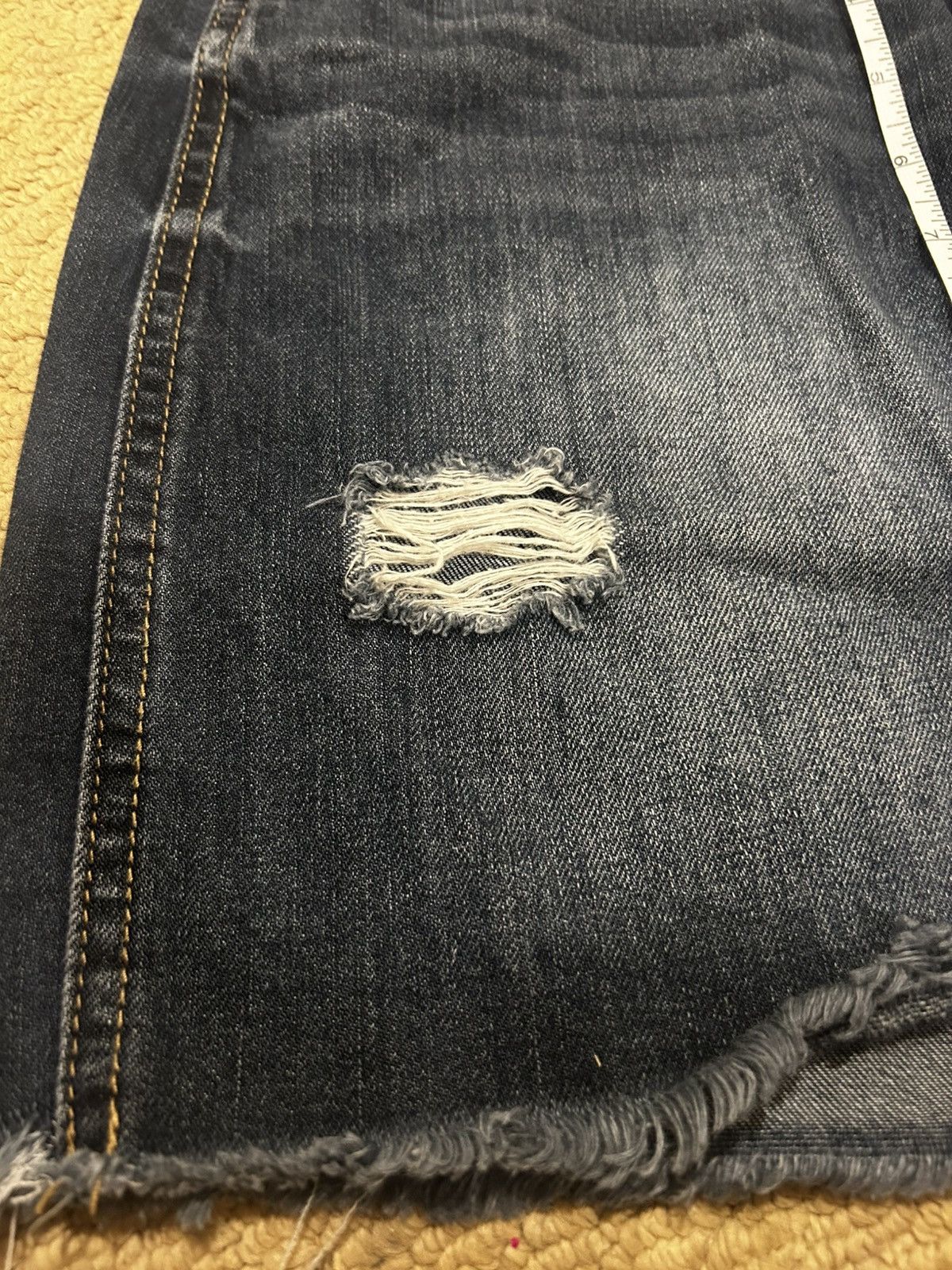 NO ID Rewash Women’s Denim Navy Mini Skirt Vintage Reunion Sz. 3 Size 26" / US 2 / IT 38 - 6 Thumbnail