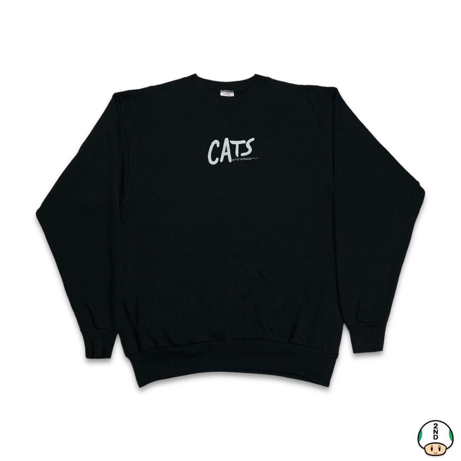 Vintage Vintage 1981 Cats Musical Sweatshirt Double Sided Pullover Size US XL / EU 56 / 4 - 1 Thumbnail