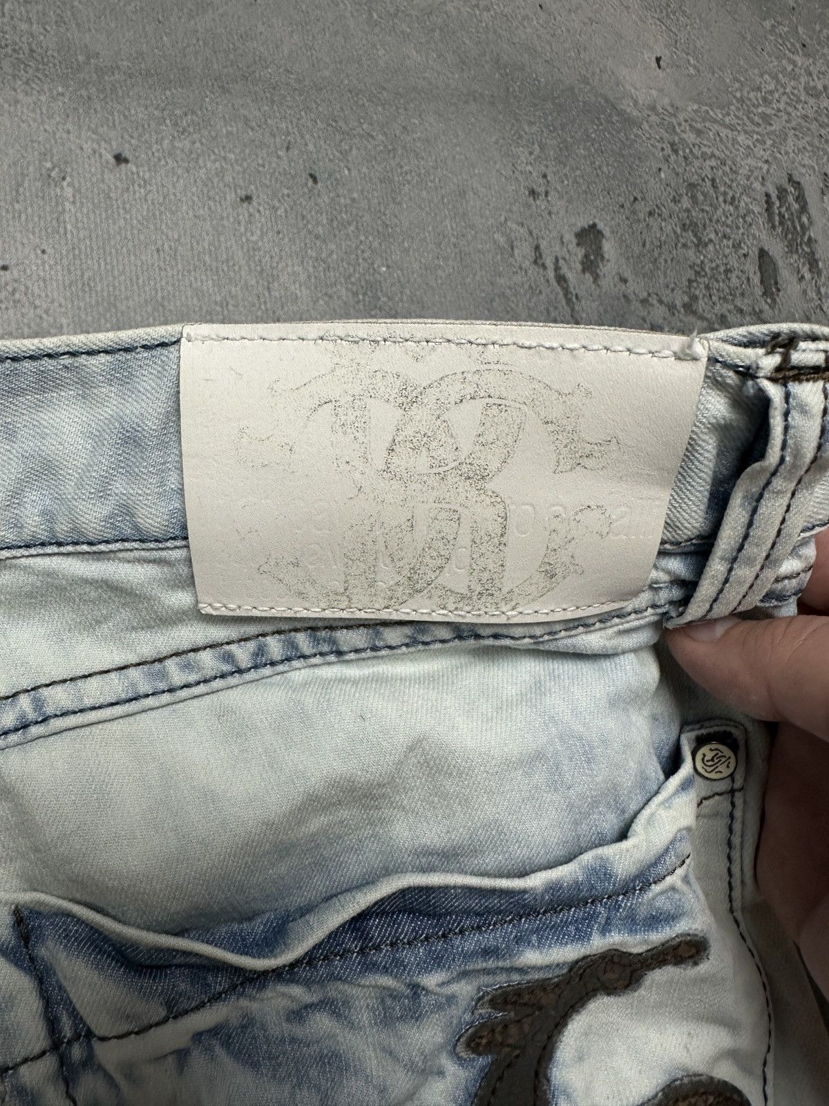 Roberto Cavalli 2000s Roberto Cavalli Wash Denim Pants y2k Opium Archive 90s Size US 36 / EU 52 - 13 Thumbnail