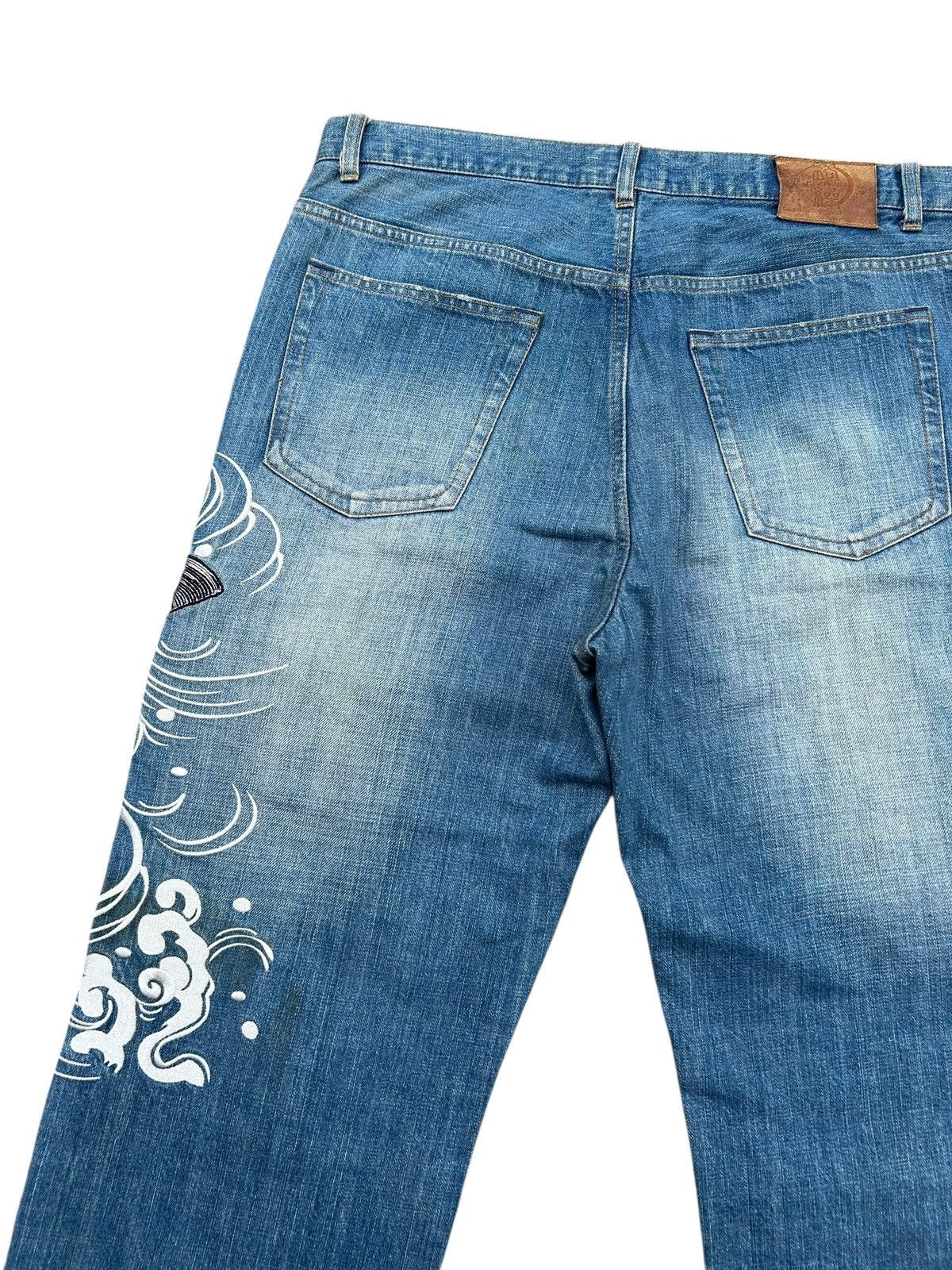 Kapital KARAKURI Japanese Brand Rare Big Koi Denim Jeans Size US 38 / EU 54 - 14 Thumbnail