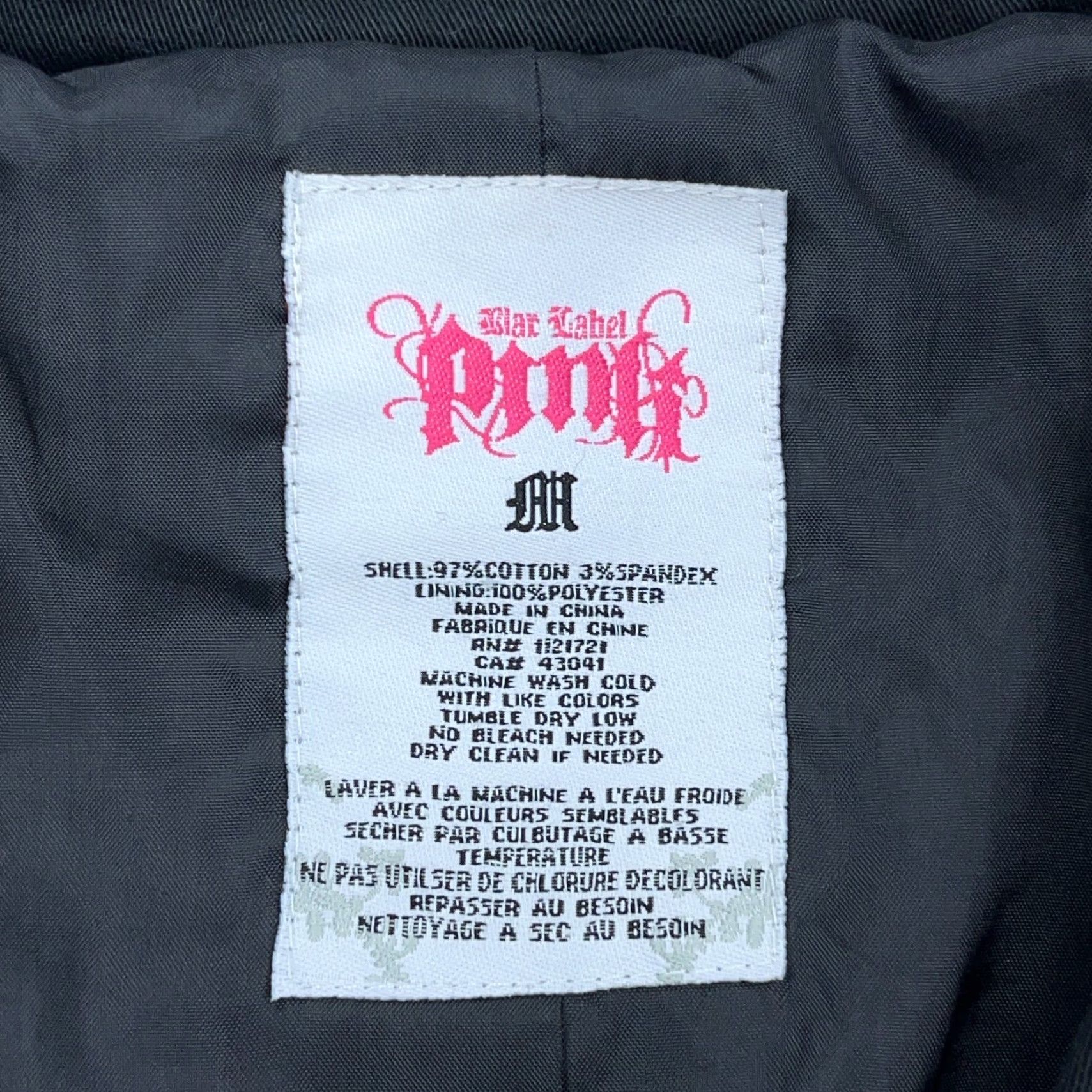 Vintage VINTAGE? Blac Label Pink Jacket Women M Black Blazer Sport Coat Button Goth Punk Size M / US 6-8 / IT 42-44 - 7 Thumbnail