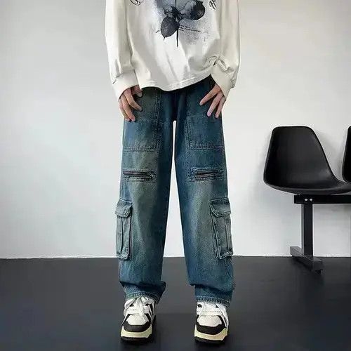 Japanese Brand × Jean Y2K Pocket Zipper Baggy Jean Size US 32 / EU 48 - 1 Thumbnail