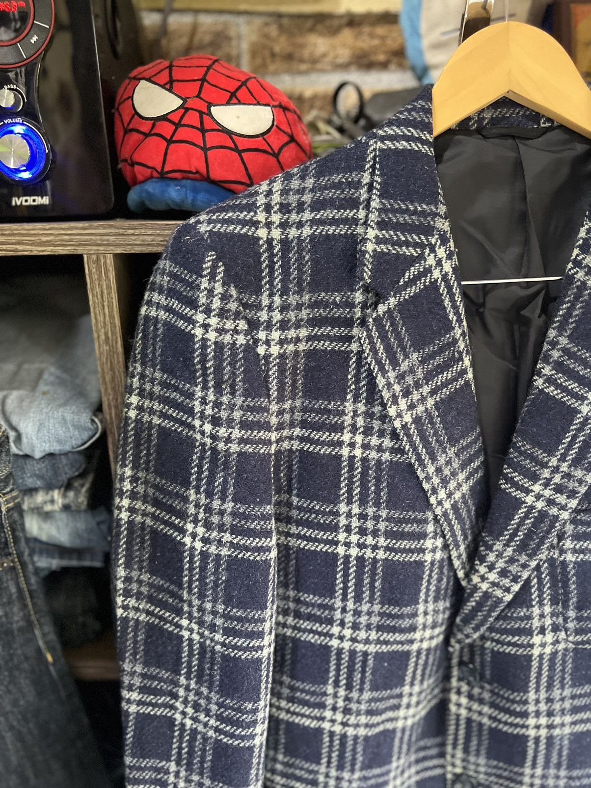 Harris Tweed 🔥Hand Woven Harris Tweed Knit Blazer Size 44S - 4 Thumbnail