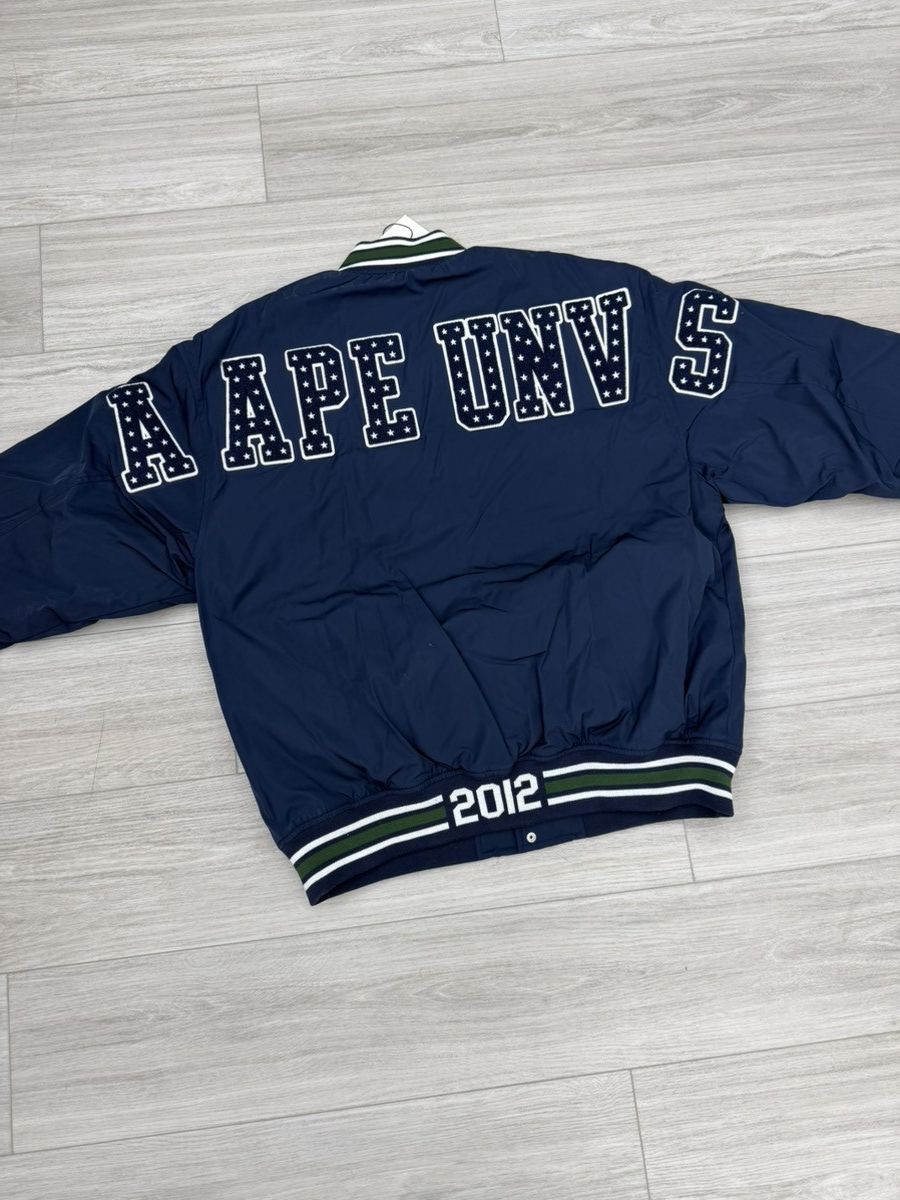 Aape Aape Bomber Jacket Navy Moonface Size US XL / EU 56 / 4 - 2 Thumbnail