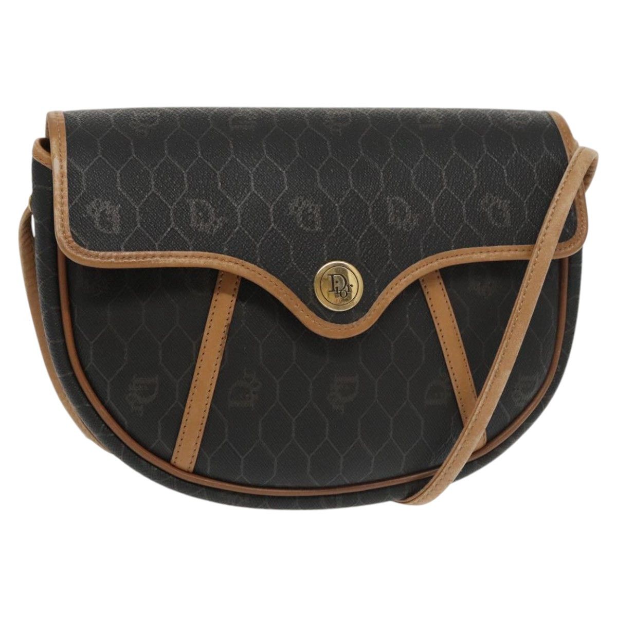 Dior Honeycomb Black Canvas Shoulder Bag (Pre-Owned) Size ONE SIZE - 1 Thumbnail