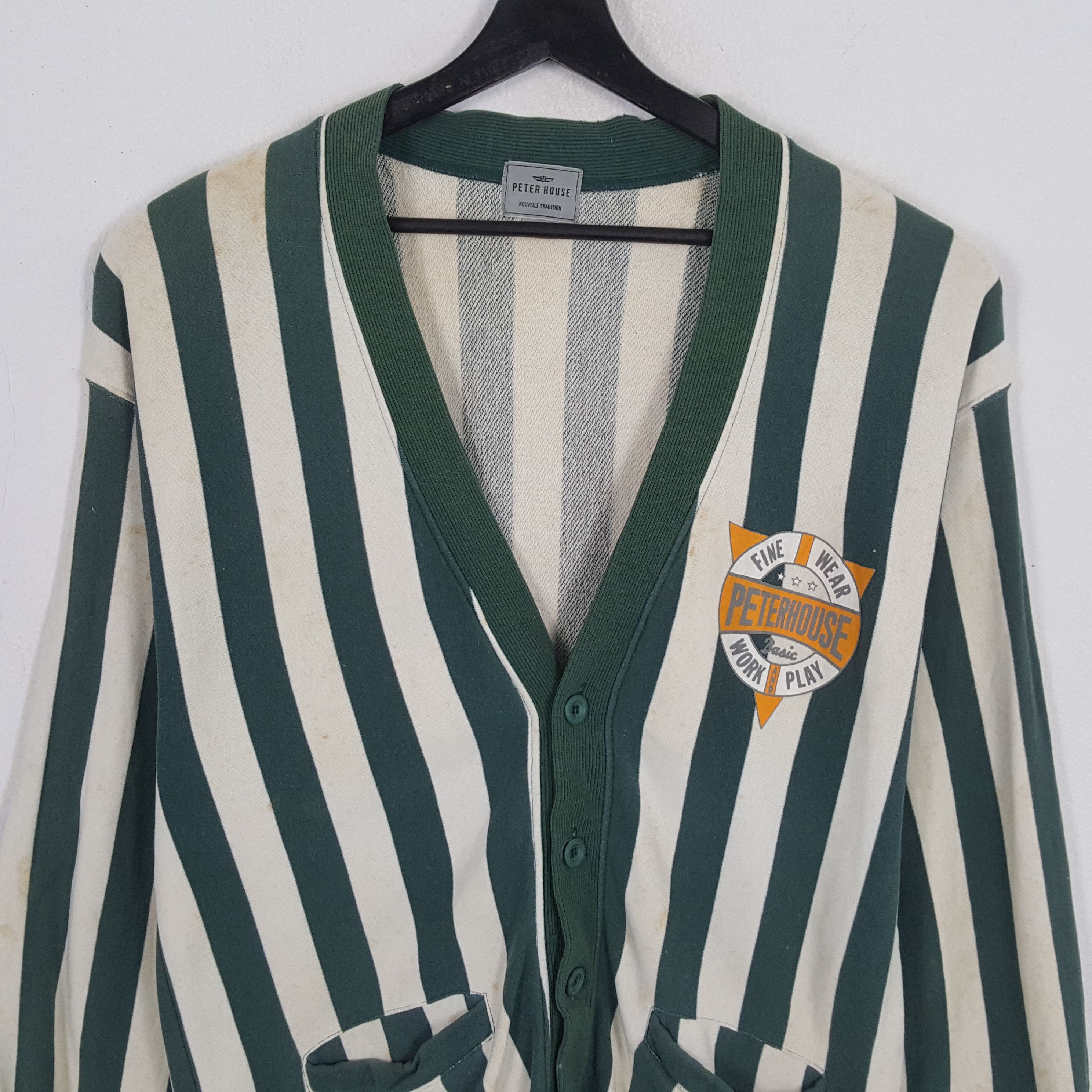 Vintage PETER HOUSE Stripes Design Sweaters Size US M / EU 48-50 / 2 - 2 Thumbnail
