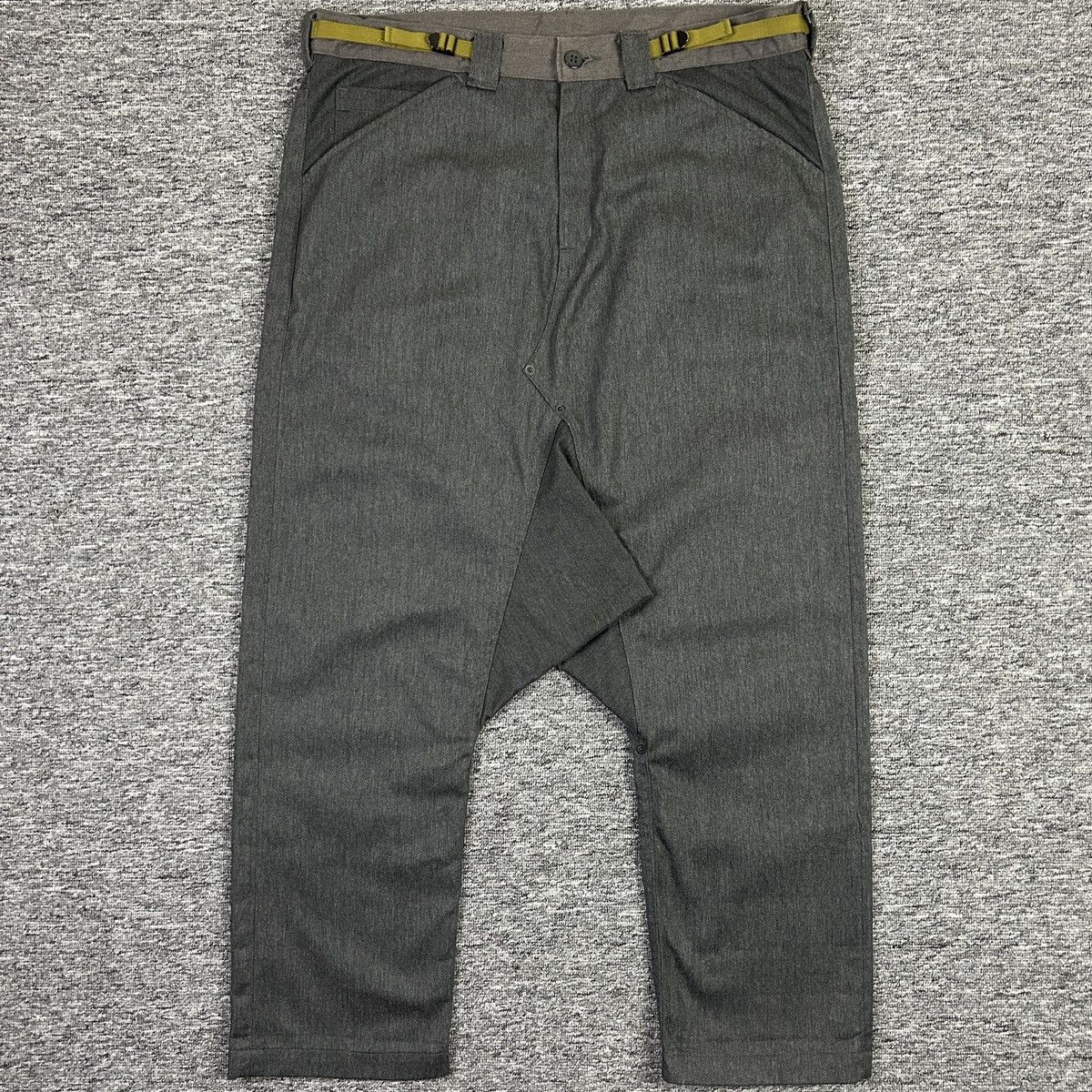 Ganryu SS2016 CDG – GANRYU – Cropped Sarouel Drop Crotch Pants Size US 38 / EU 54 - 1 Thumbnail