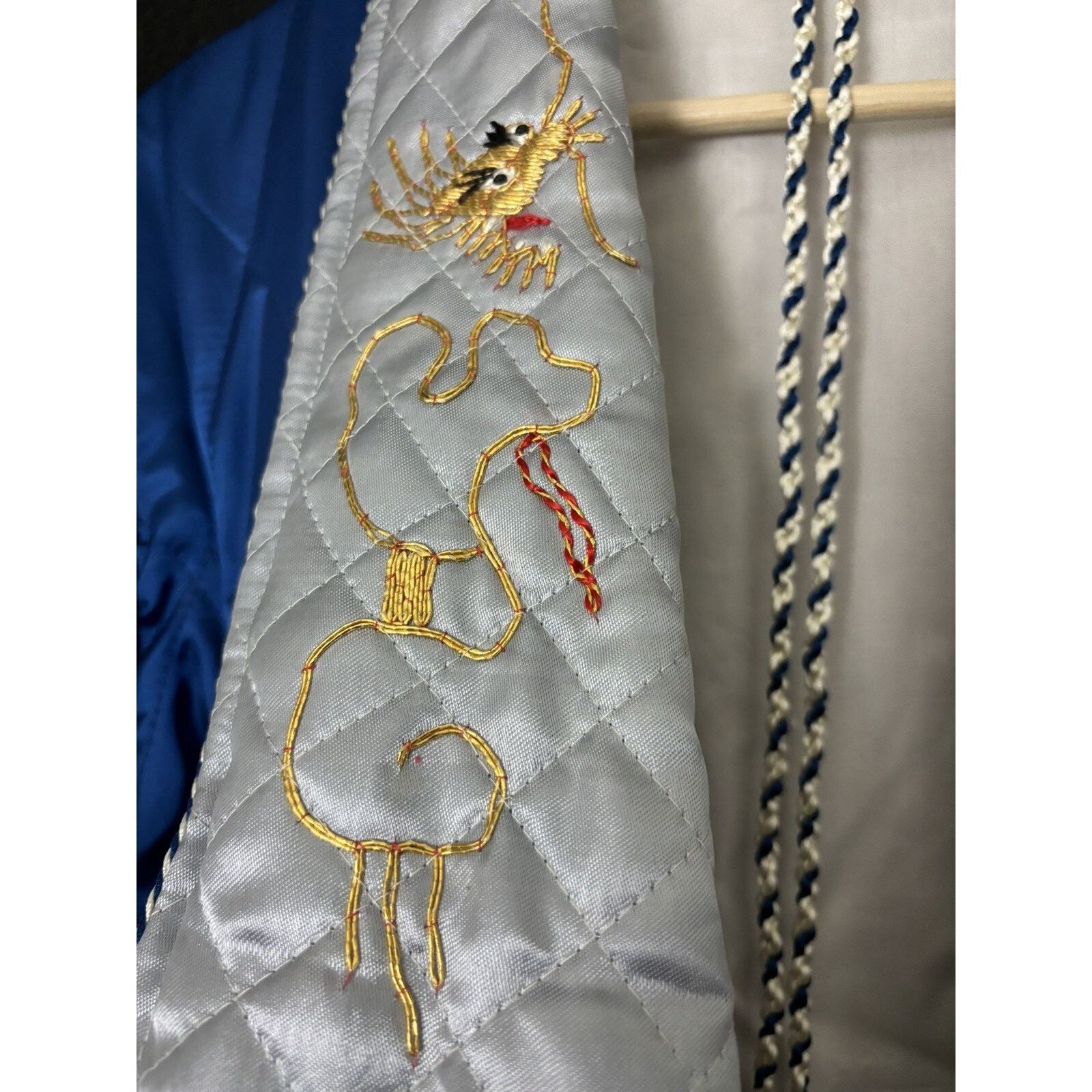 Other Vintage Japan Souvenir Smoking Quilted Shall Robe Rope Size US L / EU 52-54 / 3 - 8 Thumbnail