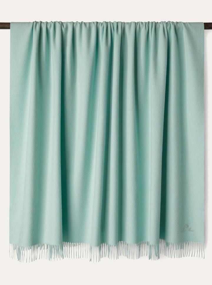 Loro Piana o1srvl11e0526 FAA1158 Size: OS / Unito Blanket in Mint Green Size ONE SIZE - 5 Thumbnail