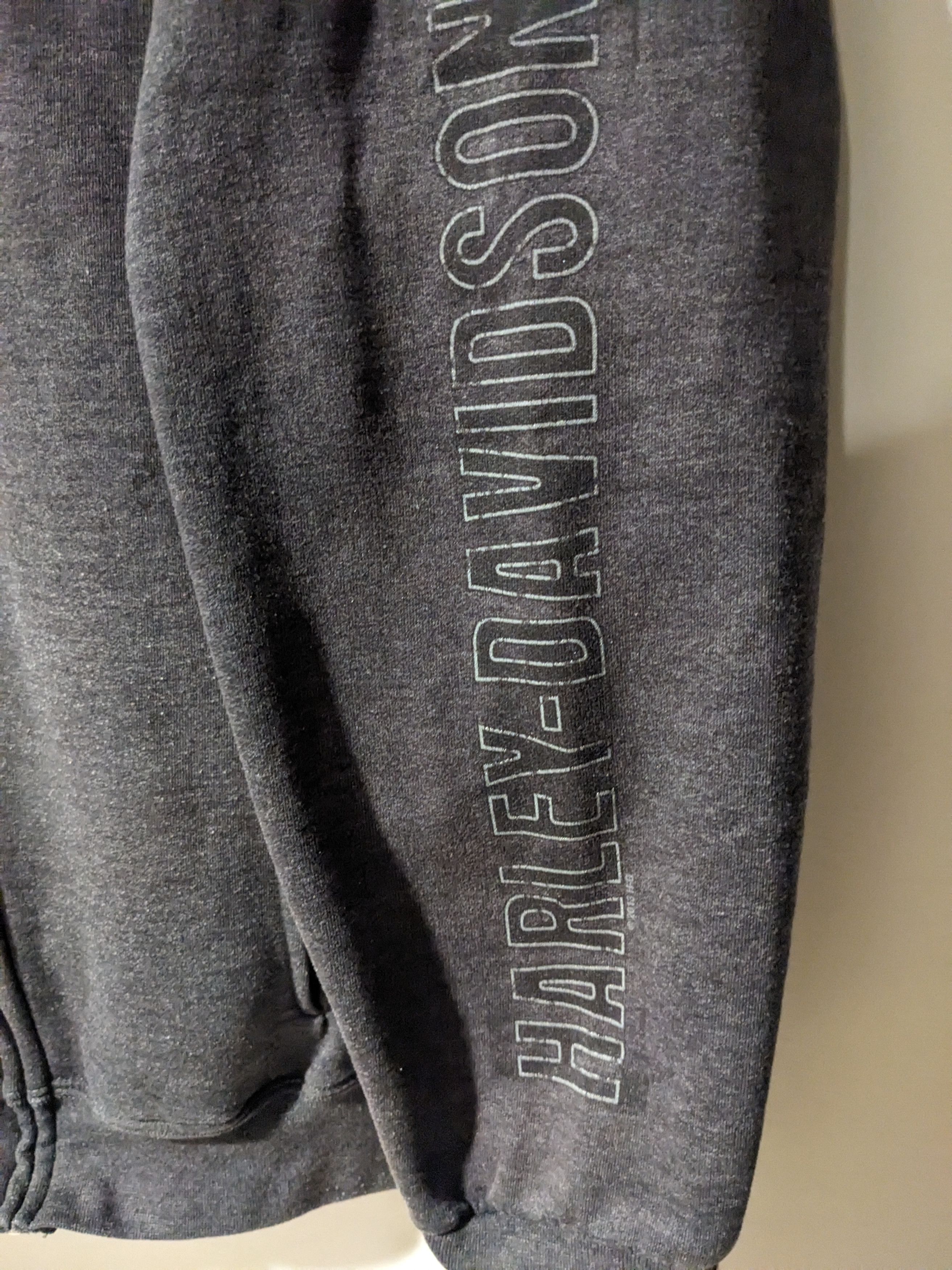 Harley Davidson × Vintage Vintage 2013 Harley Davidson Motorcycle Full Zip Sweatshirt Size US L / EU 52-54 / 3 - 3 Thumbnail