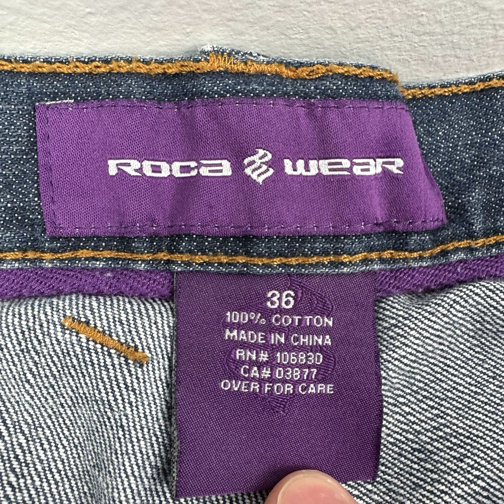 Rocawear VINTAGE Rocawear Jeans Adult 36x33 Black Wide-Leg Grunge Y2K Punk Hipster Jeans Mens Size US 36 / EU 52 - 4 Thumbnail