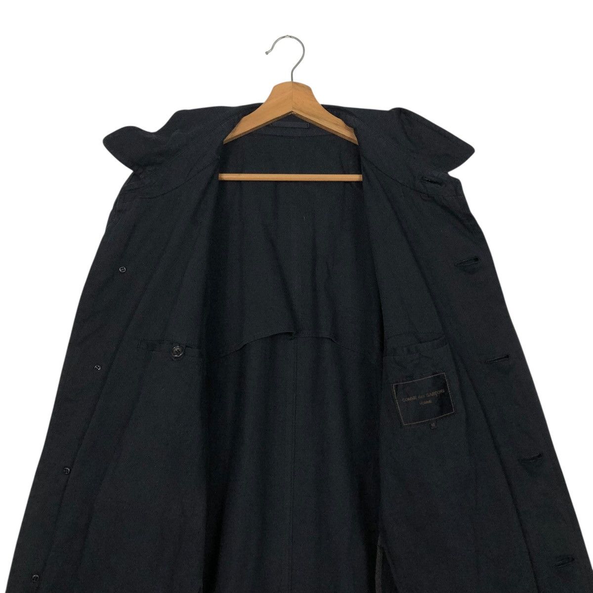 Comme des Garcons Homme 🔥RICH BLACK VINTAGE LONG JACKET FLY COMME DES GARCONS HOMME Size US M / EU 48-50 / 2 - 16 Thumbnail