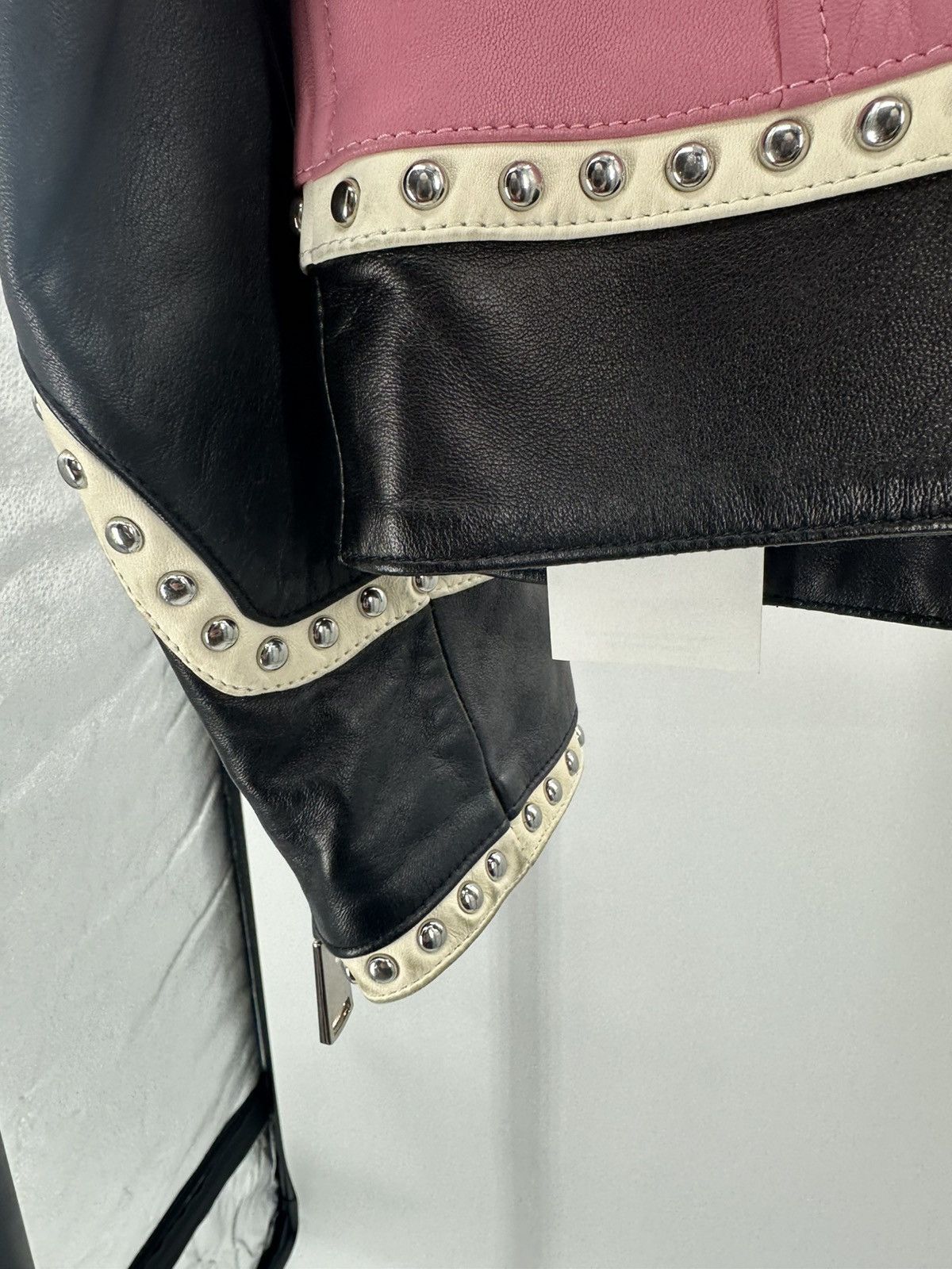 Dsquared2 Dsquared2 Leather Studded Biker Jacket Size S / US 4 / IT 40 - 10 Thumbnail