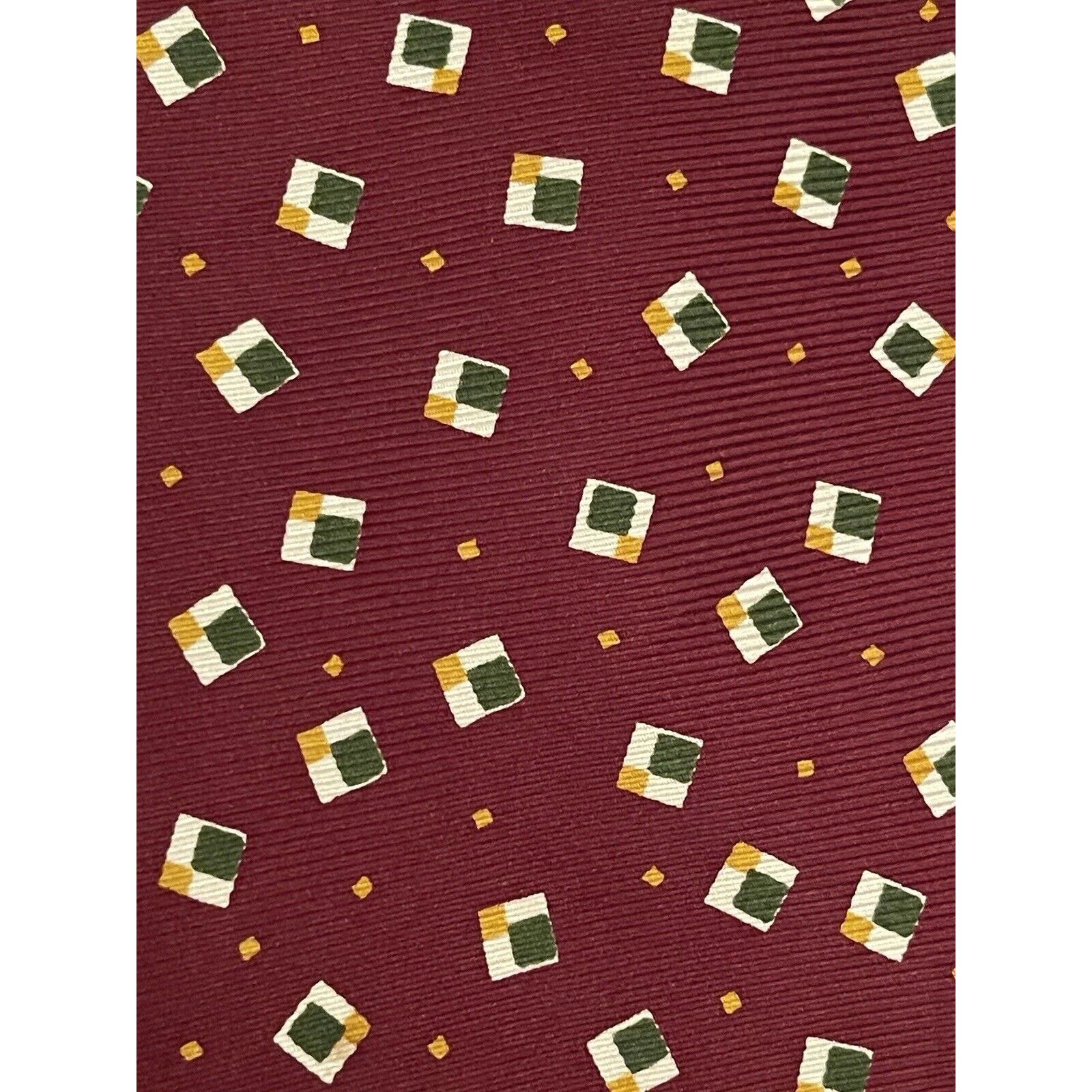 Chaps Chaps Ralph Lauren Burgundy Green 100% Silk Made In Usa Size ONE SIZE - 9 Thumbnail