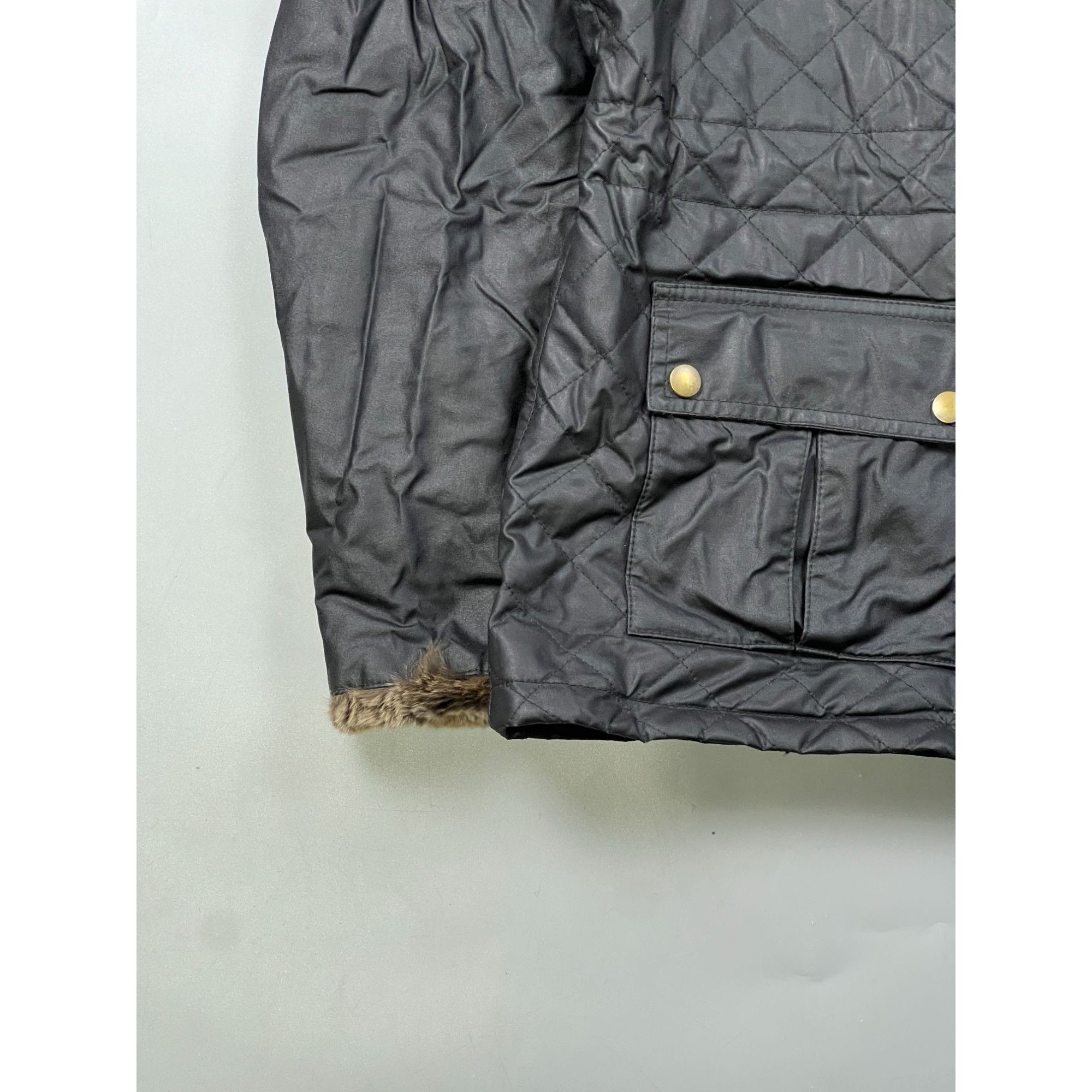 Belstaff Belstaff Waxed Jacket With Rabbit Fur Elements (Y0754) Size XL / US 12-14 / IT 48-50 - 2 Thumbnail