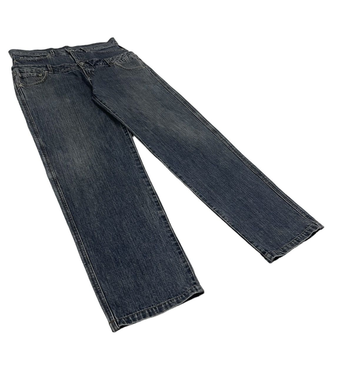 Japanese Brand × PPFM Thx Japan Double Waist Jeans 10 Pockets Size US 33 - 5 Thumbnail