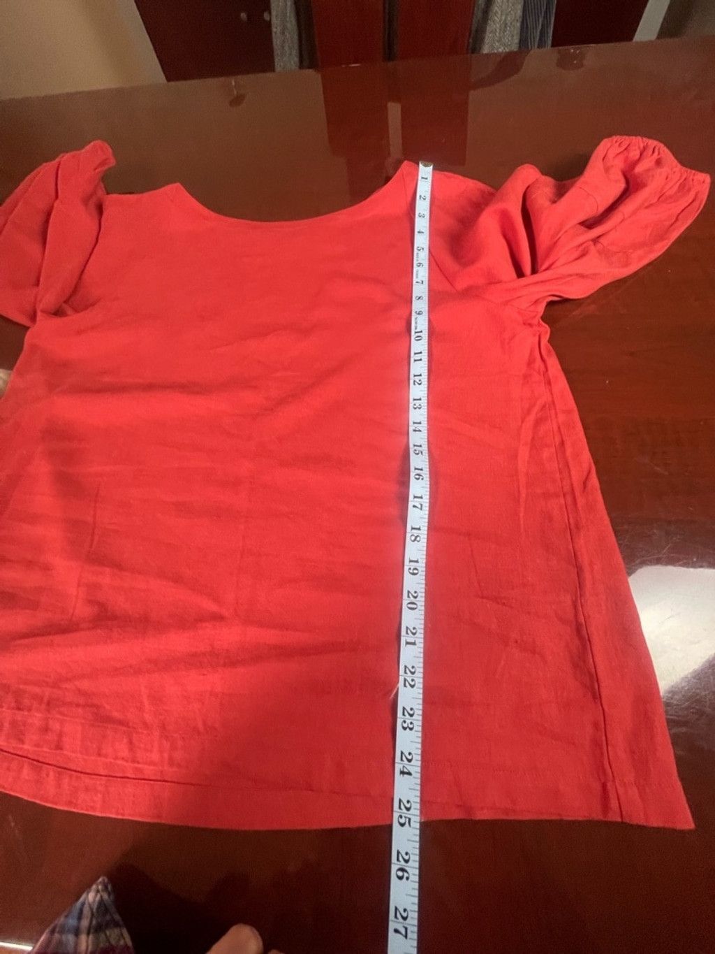 Loft LOFT Terracotta Linen Blend Balloon Sleeve Blouse L Boho Top Size L / US 10 / IT 46 - 6 Thumbnail