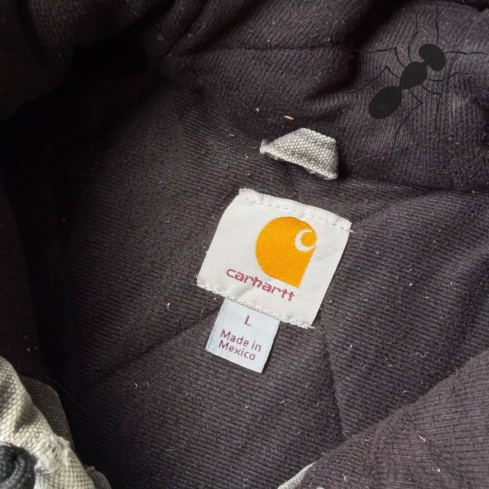 Carhartt × Vintage Carhartt J130 GVL Gray hooded work wear jacket Size US L / EU 52-54 / 3 - 9 Thumbnail
