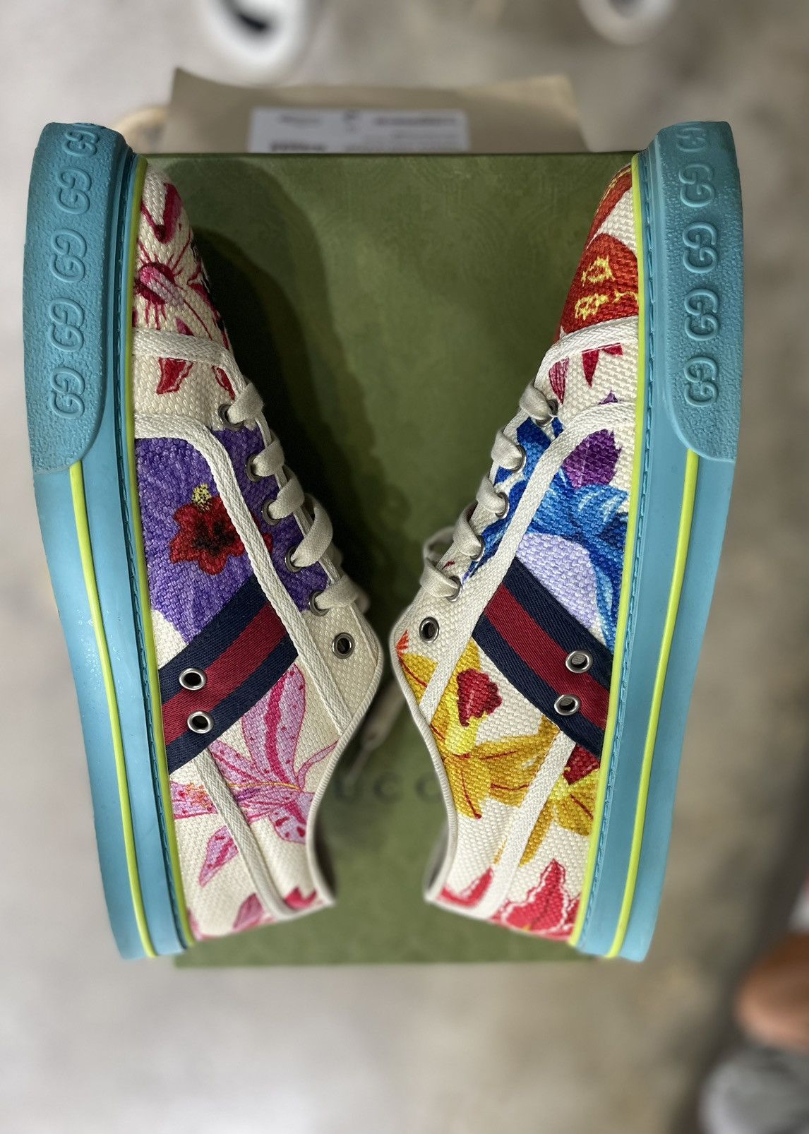 Gucci Gucci Multicolor Canvas Tennis highest 1977 Low Size US 10 / EU 43 - 8 Thumbnail