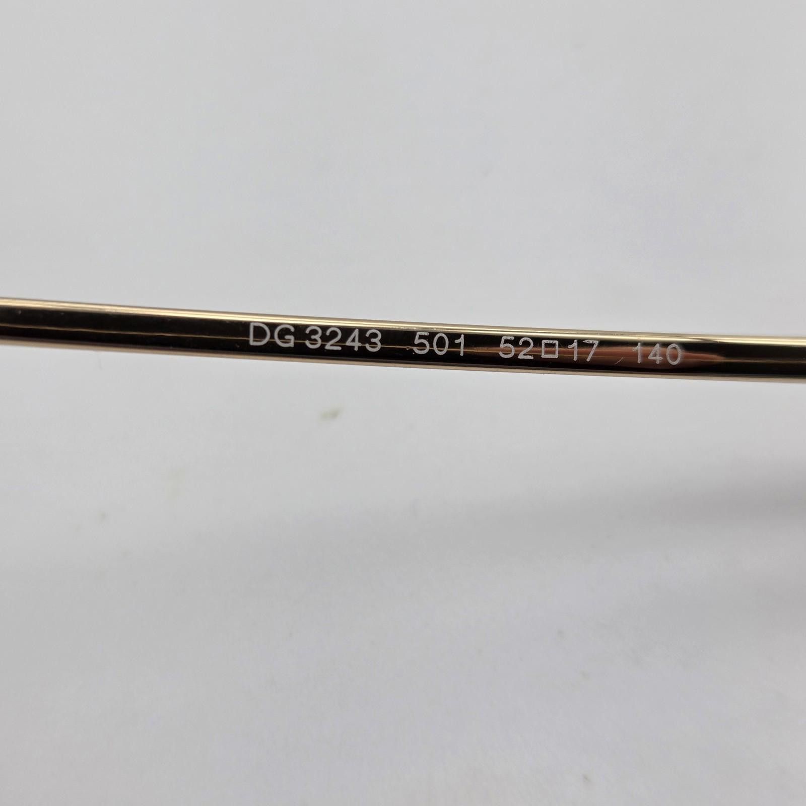 Dolce & Gabbana Dolce & Gabbana DG3243 501 Cube Black Gold 52-17-140 FRAMES Size ONE SIZE - 9 Thumbnail